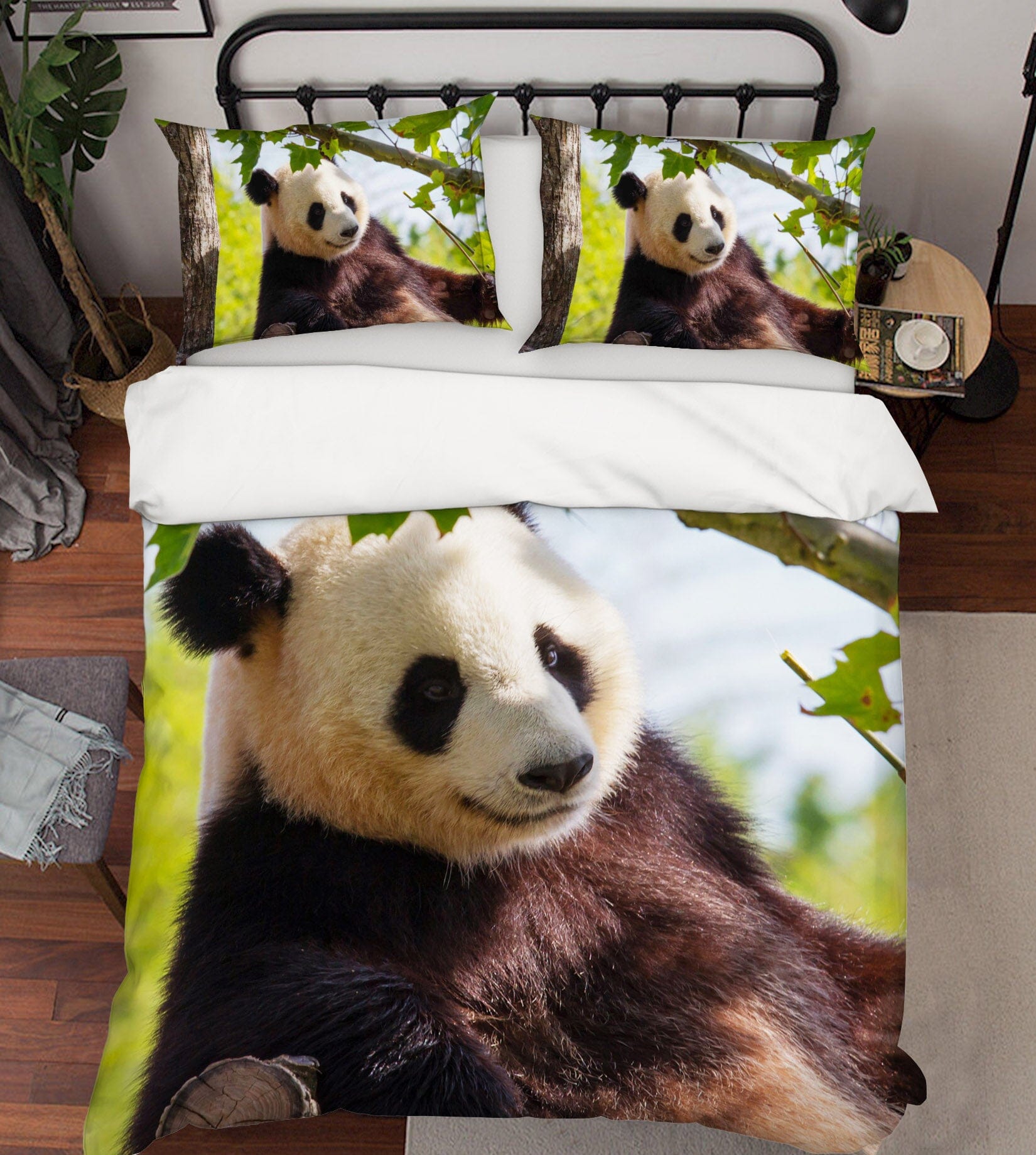 3D Forest Panda 1927 Bed Pillowcases Quilt Quiet Covers AJ Creativity Home