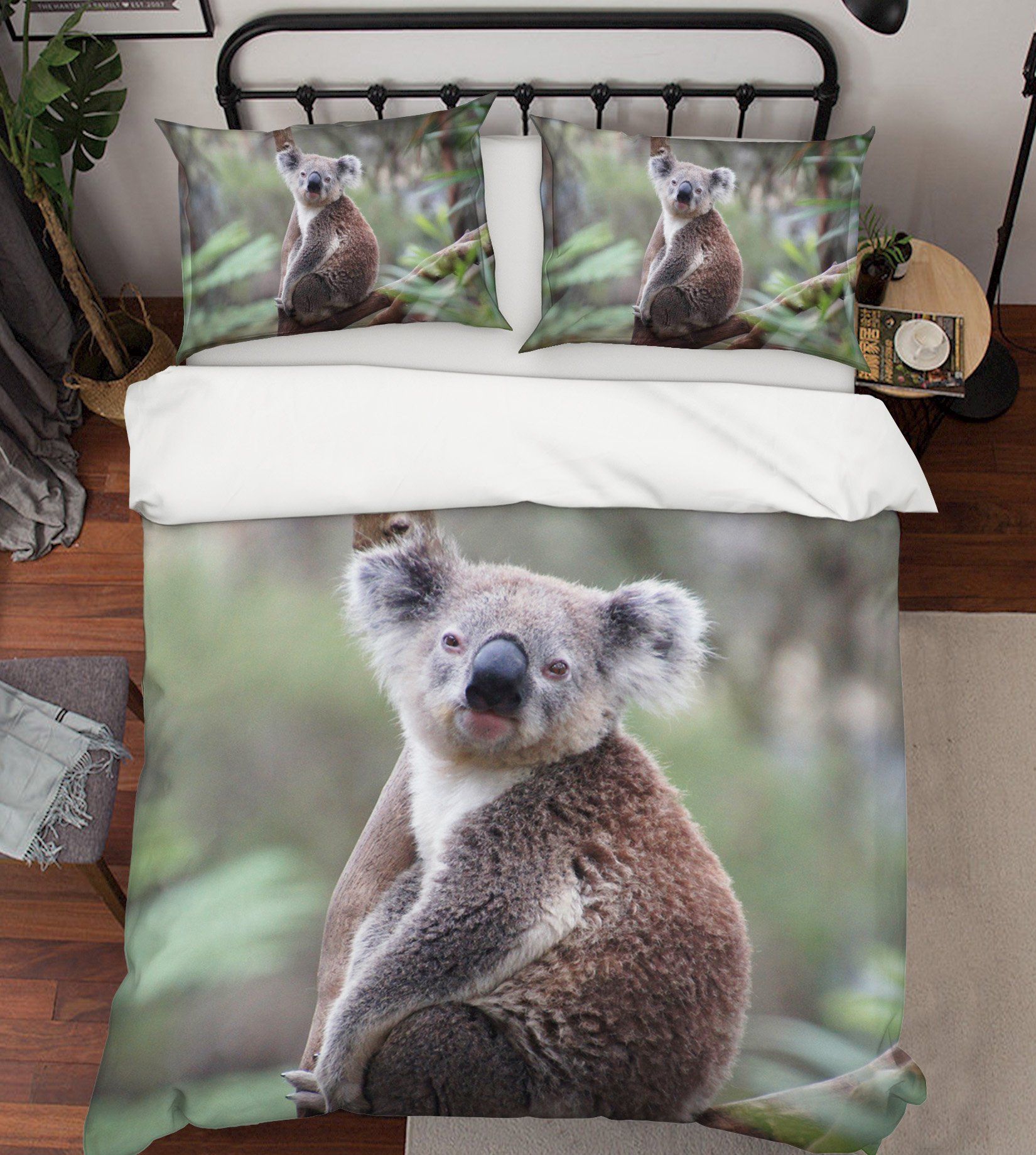 3D Koala 1968 Bed Pillowcases Quilt Quiet Covers AJ Creativity Home