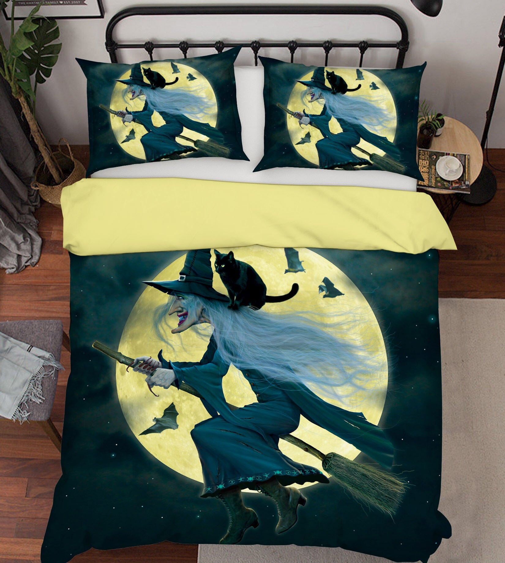 3D Witch 101 Bed Pillowcases Quilt Exclusive Designer Vincent Quiet Covers AJ Creativity Home