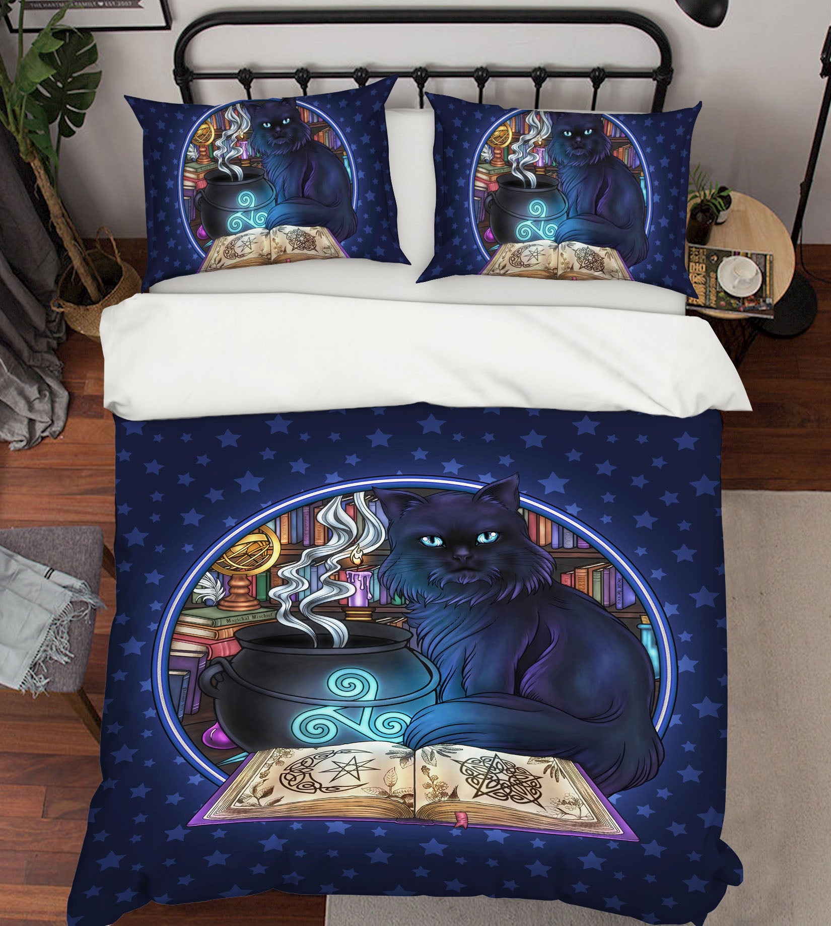 3D Black Cat Jar 8831 Brigid Ashwood Bedding Bed Pillowcases Quilt Cover Duvet Cover