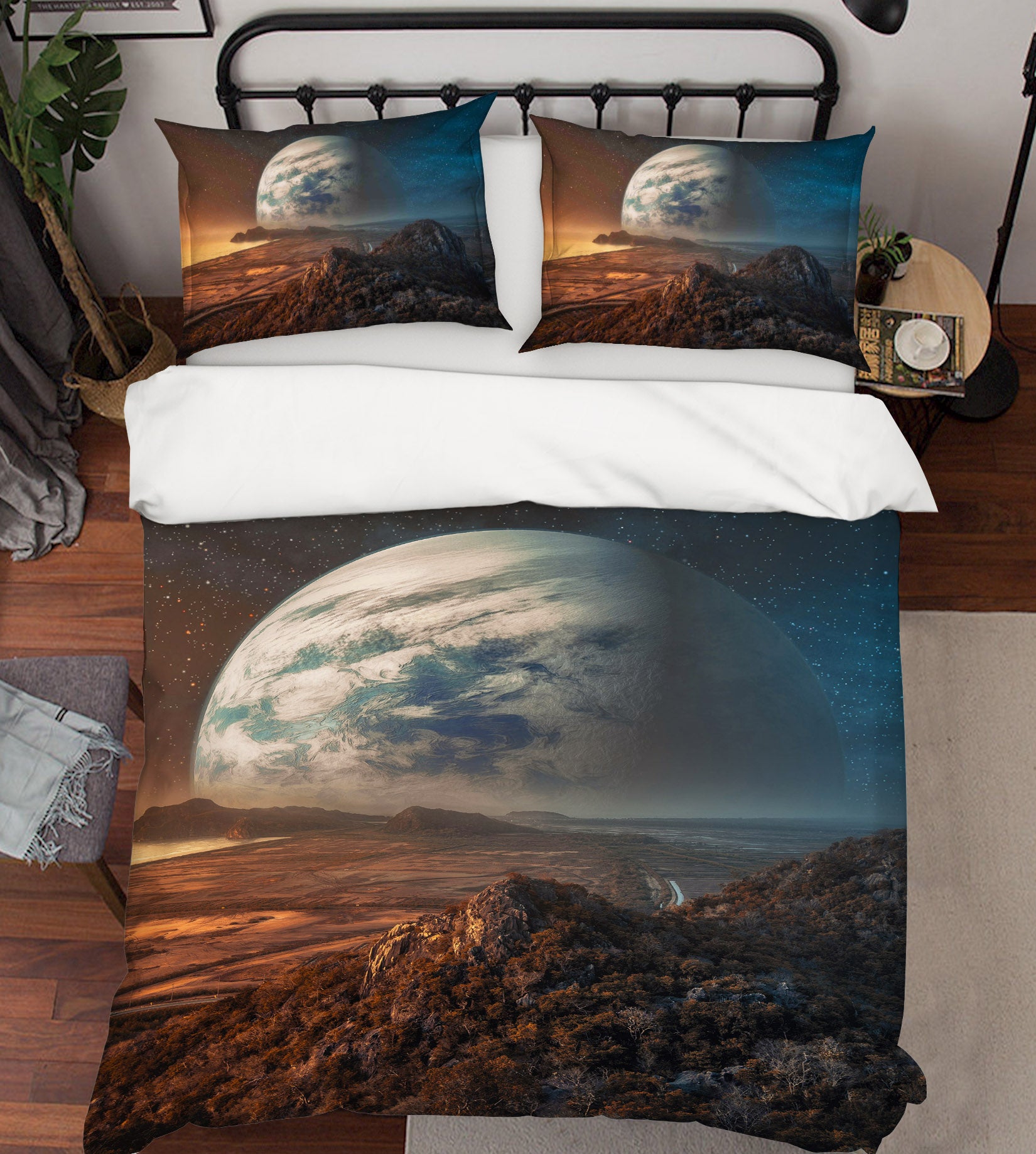 3D Earth 60126 Bed Pillowcases Quilt