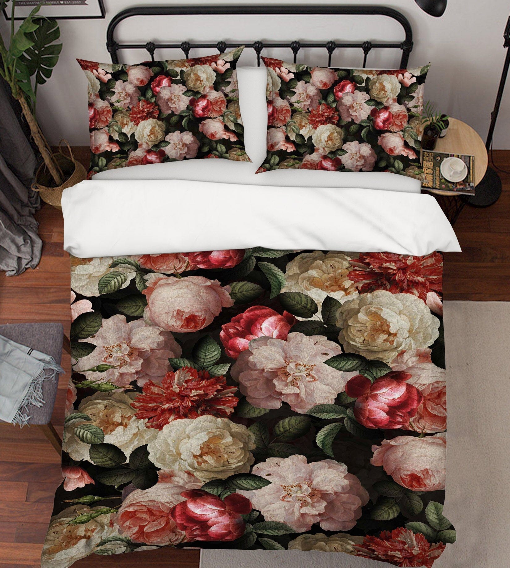 3D Beautiful Peony Flower 113 Uta Naumann Bedding Bed Pillowcases Quilt Quiet Covers AJ Creativity Home