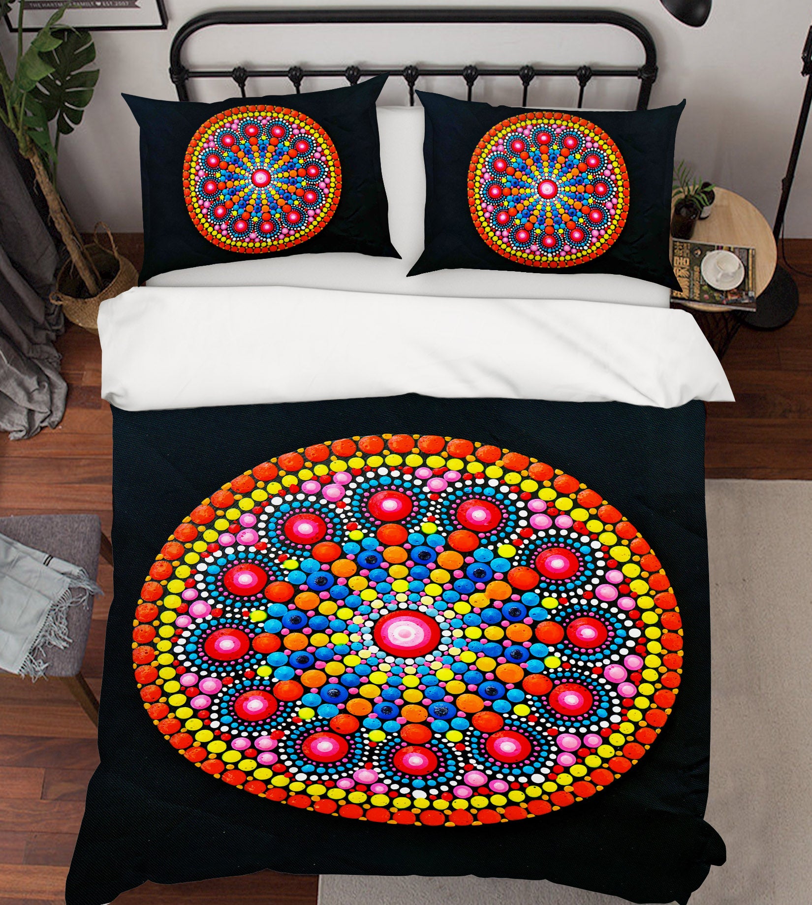 3D Circle Pattern 59019 Bed Pillowcases Quilt