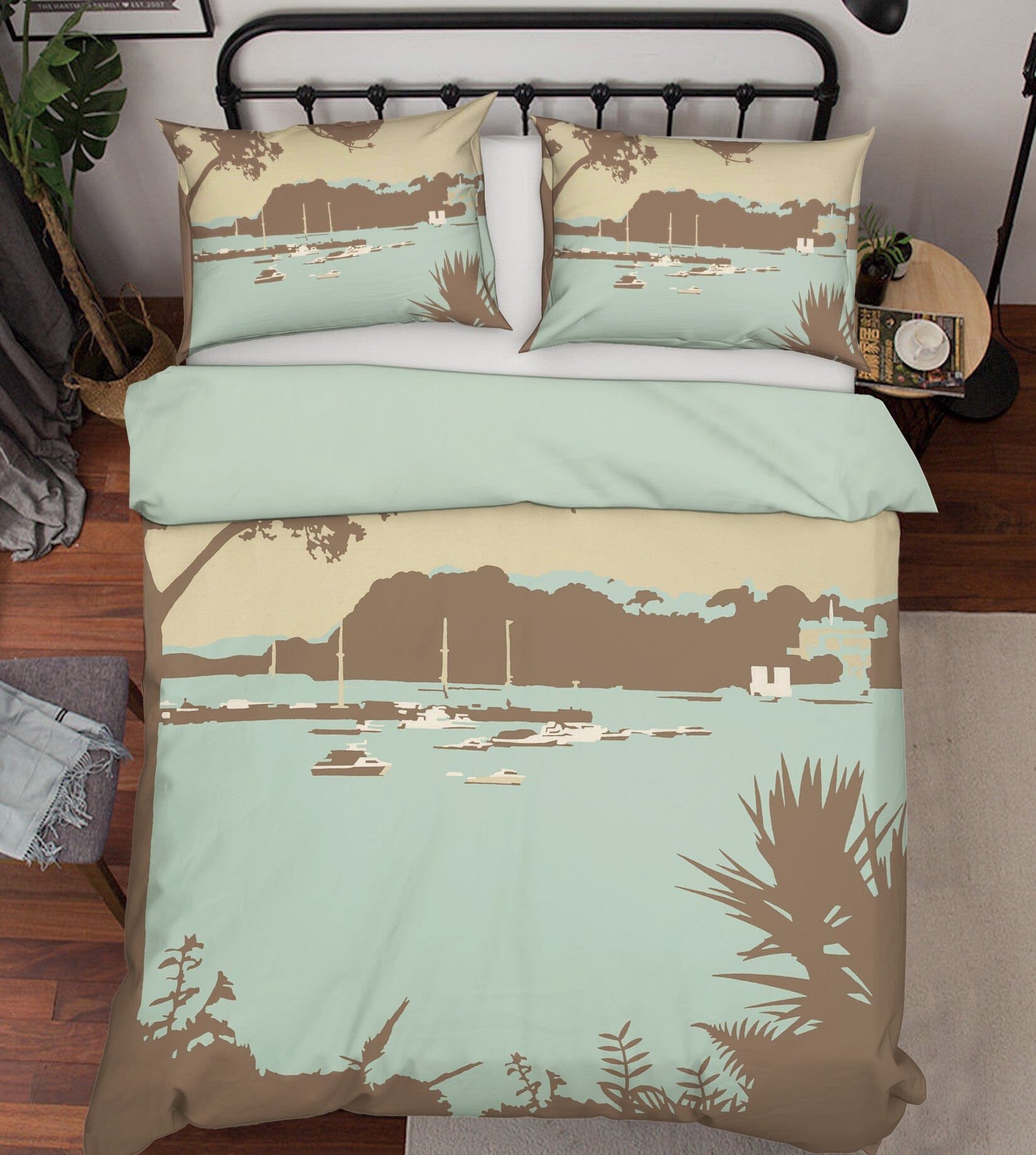 3D Sandbanks Brownsea Island 2049 Steve Read Bedding Bed Pillowcases Quilt Quiet Covers AJ Creativity Home