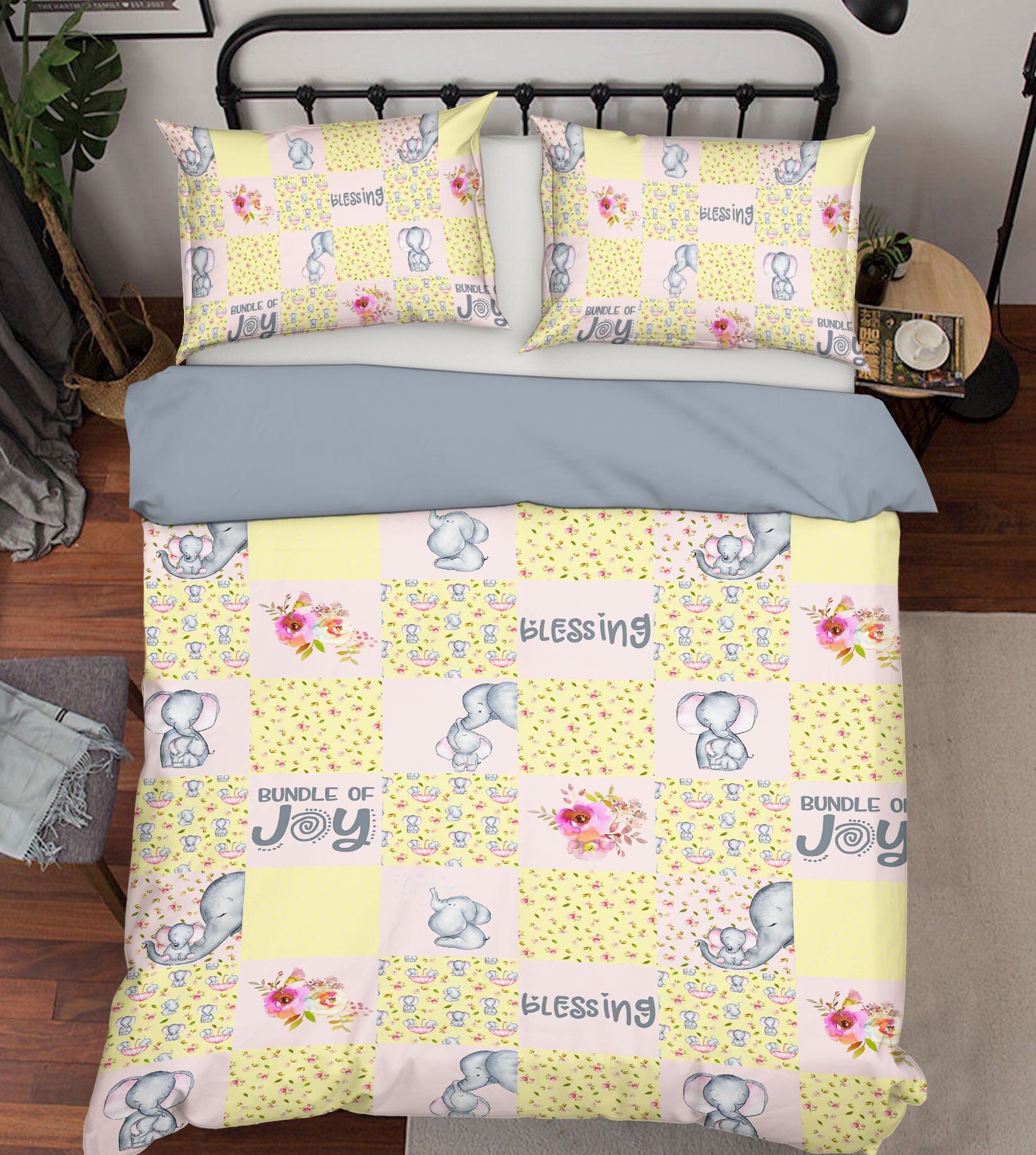 3D Naughty Elephant 240 Uta Naumann Bedding Bed Pillowcases Quilt Quiet Covers AJ Creativity Home