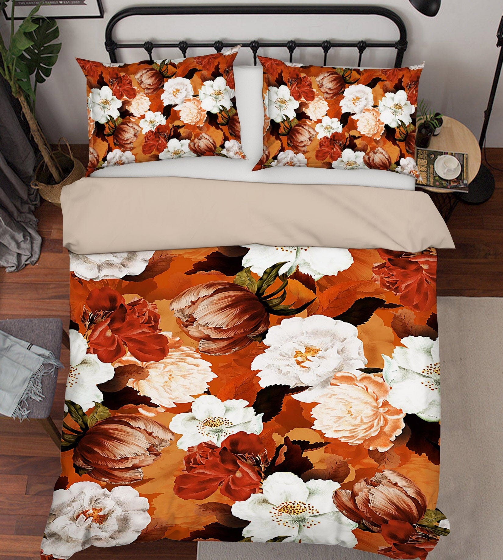3D Pink Peony Blossom 137 Uta Naumann Bedding Bed Pillowcases Quilt Quiet Covers AJ Creativity Home