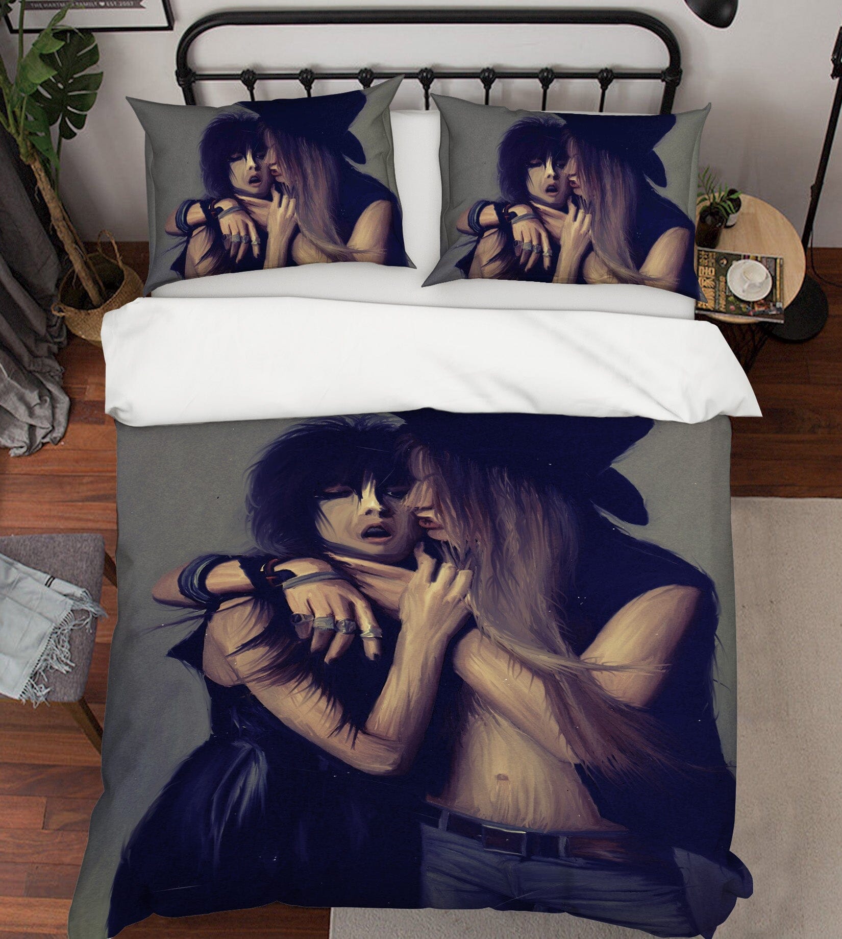3D Hug And Kiss 2010 Marco Cavazzana Bedding Bed Pillowcases Quilt Quiet Covers AJ Creativity Home
