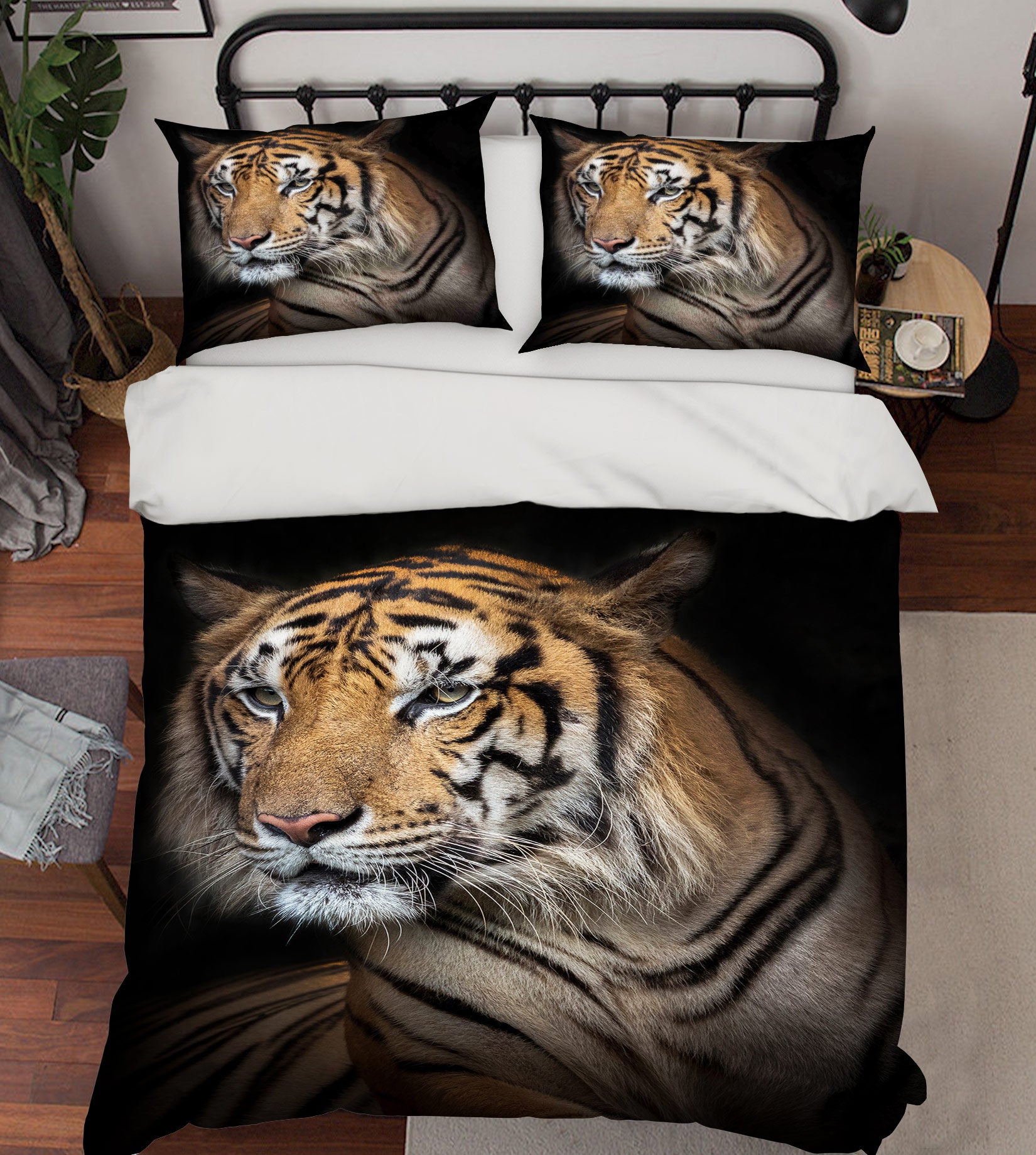 3D Tiger 60008 Bed Pillowcases Quilt