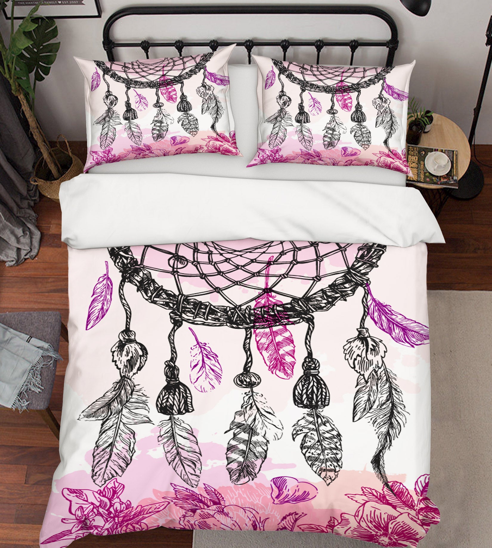 3D Dream Catcher Purple 14221 Bed Pillowcases Quilt