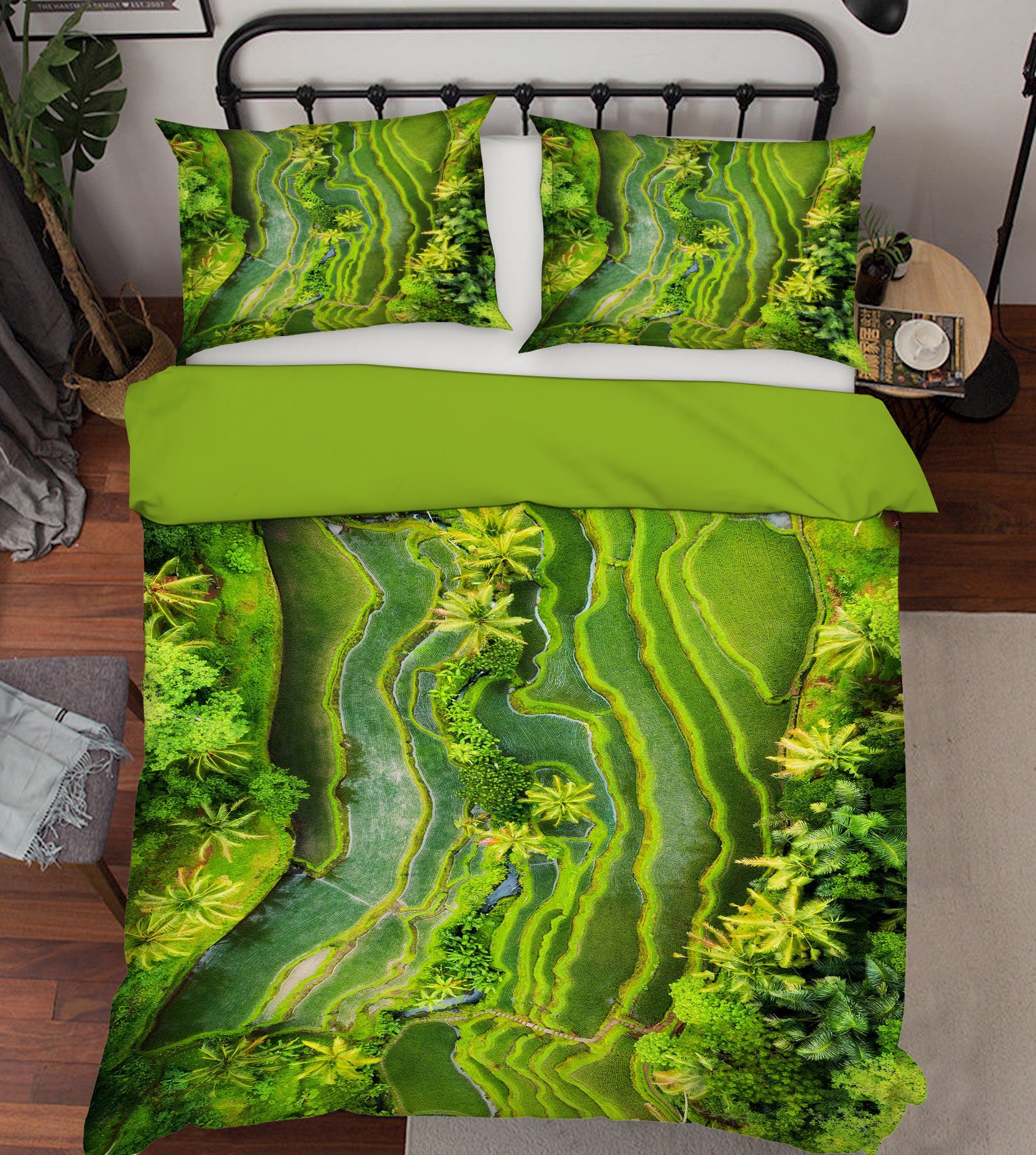 3D Green Earth 15171 Bed Pillowcases Quilt
