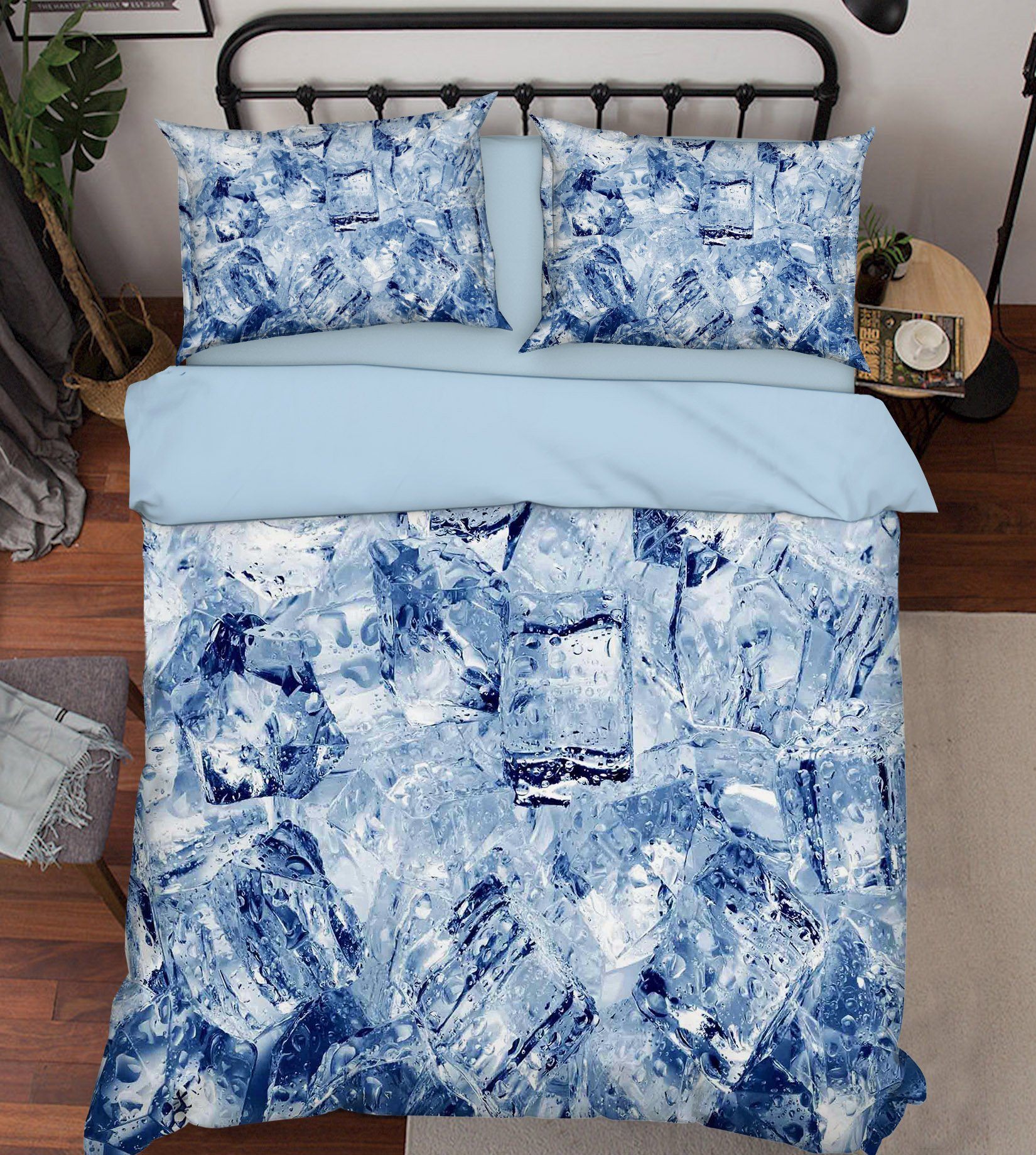 3D Ice Cubes 253 Bed Pillowcases Quilt Wallpaper AJ Wallpaper