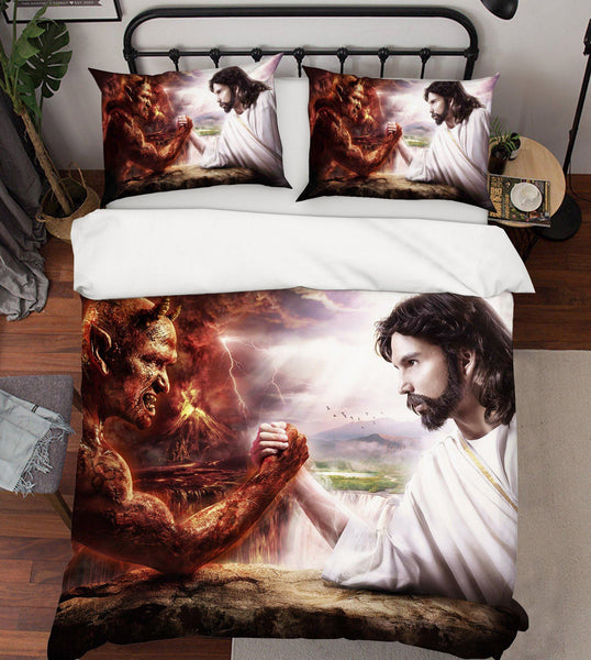 3D Angel And Devil 008 Bed Pillowcases Quilt AJ Wallpaper