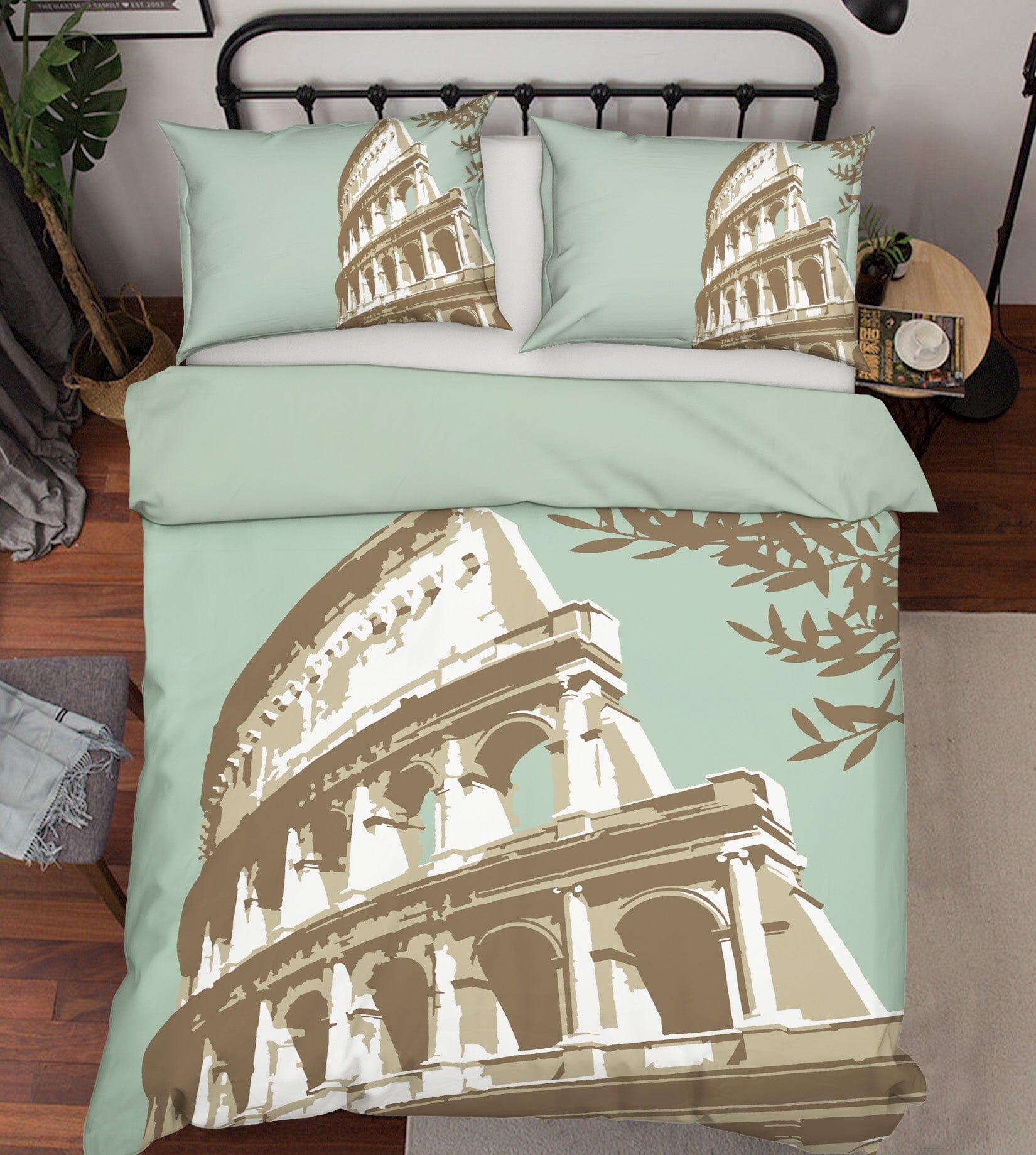 3D Coloseum Rome 2014 Steve Read Bedding Bed Pillowcases Quilt Quiet Covers AJ Creativity Home