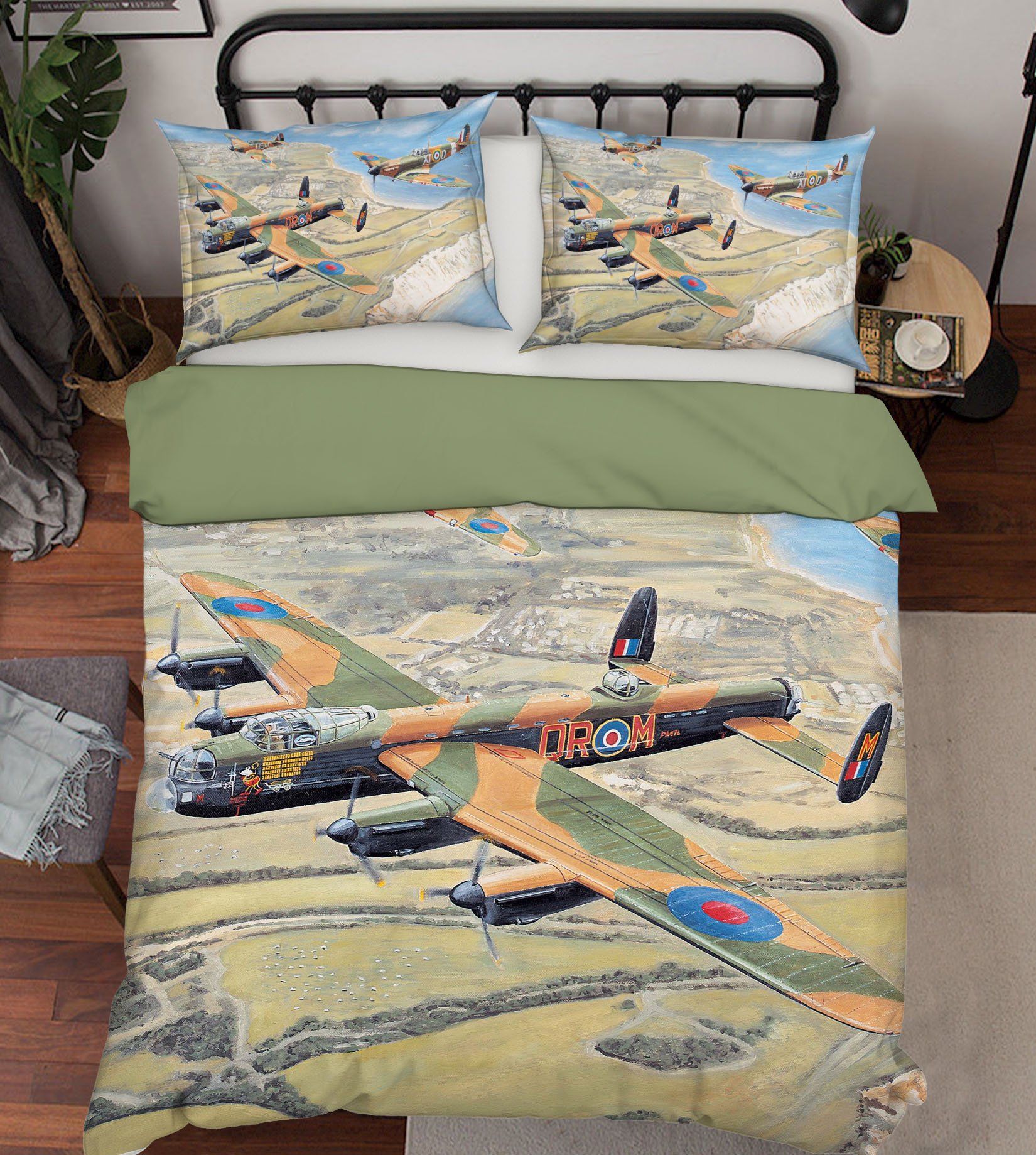 3D Battle Of Britain Memorial Flight 2007 Trevor Mitchell bedding Bed Pillowcases Quilt Quiet Covers AJ Creativity Home