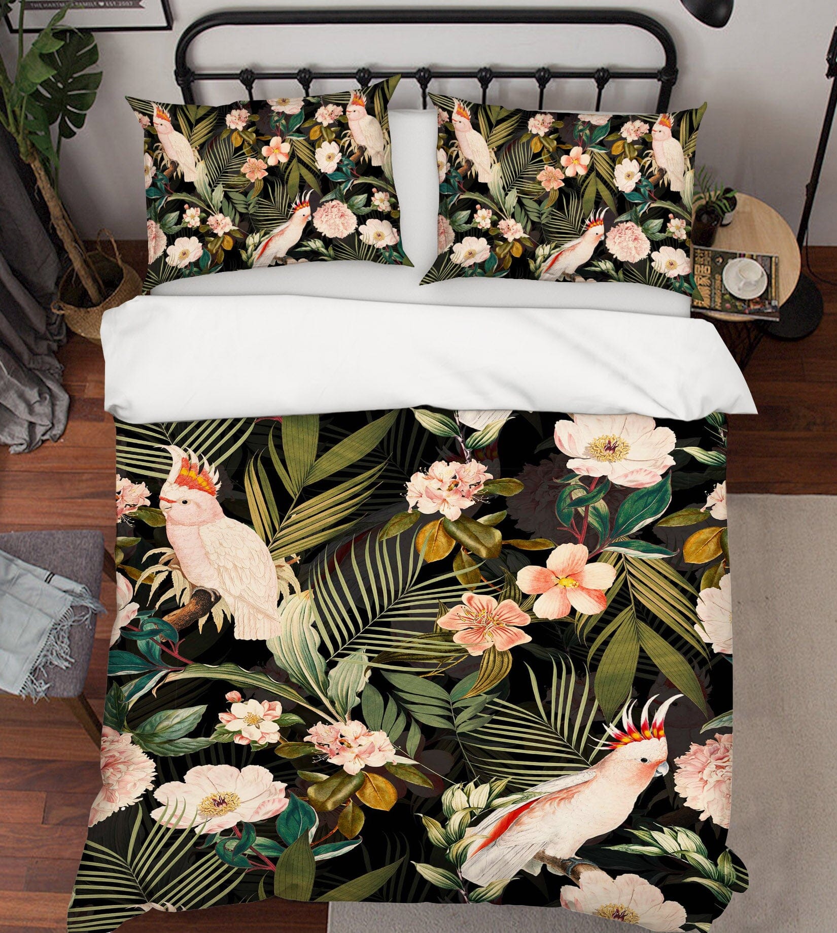 3D Parrot Flower Leaf 136 Uta Naumann Bedding Bed Pillowcases Quilt Quiet Covers AJ Creativity Home