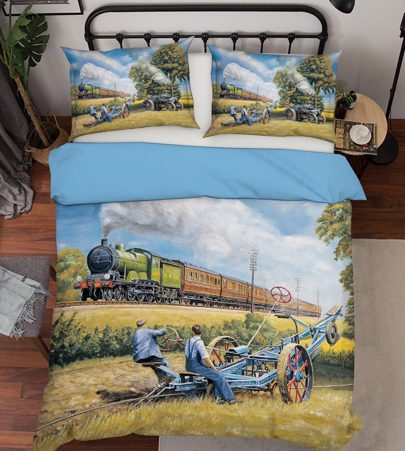 3D In Days Of Steam 2030 Trevor Mitchell bedding Bed Pillowcases Quilt Quiet Covers AJ Creativity Home