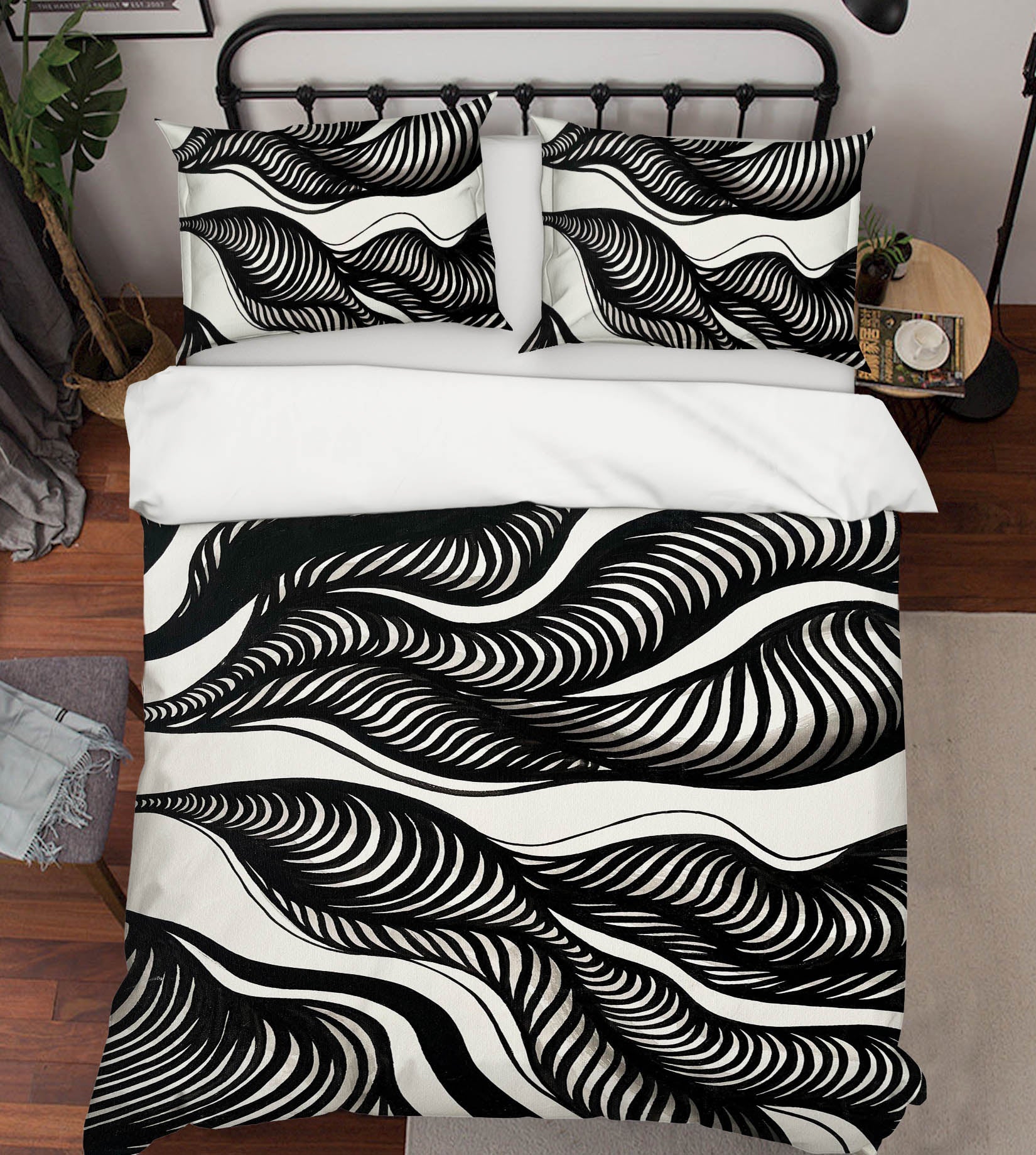 3D Black Wind 3034 Jacqueline Reynoso Bedding Bed Pillowcases Quilt Cover Duvet Cover