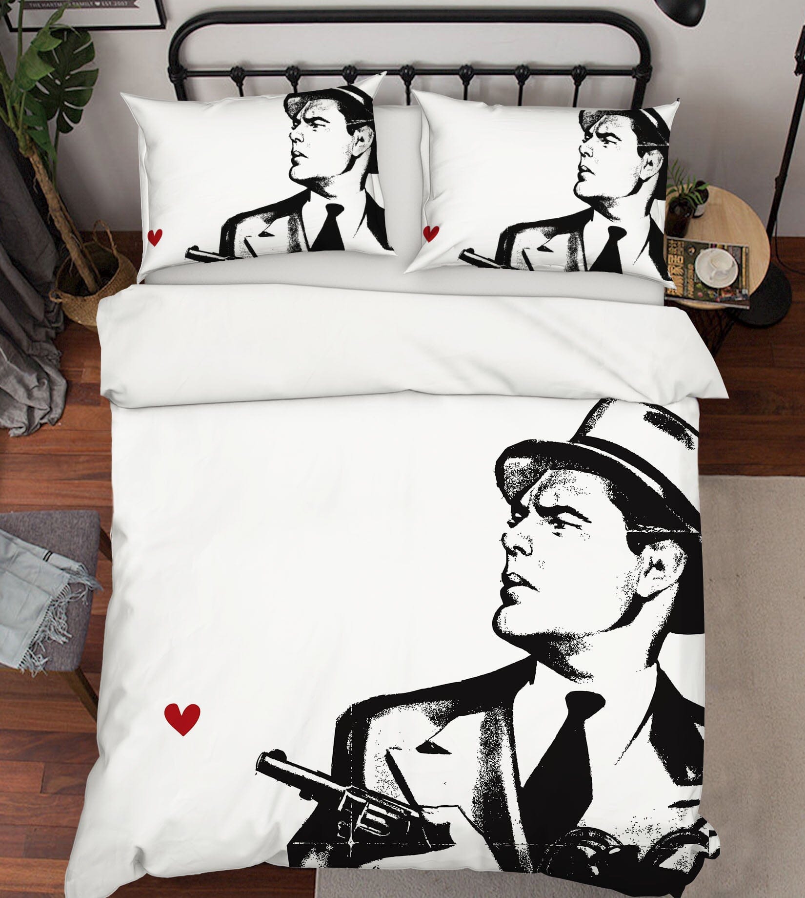 3D Red Heart 136 Boris Draschoff Bedding Bed Pillowcases Quilt Quiet Covers AJ Creativity Home