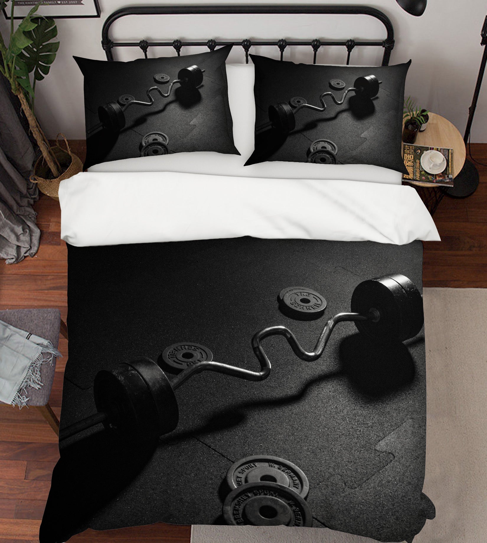 3D Weightlifting 14092 Bed Pillowcases Quilt