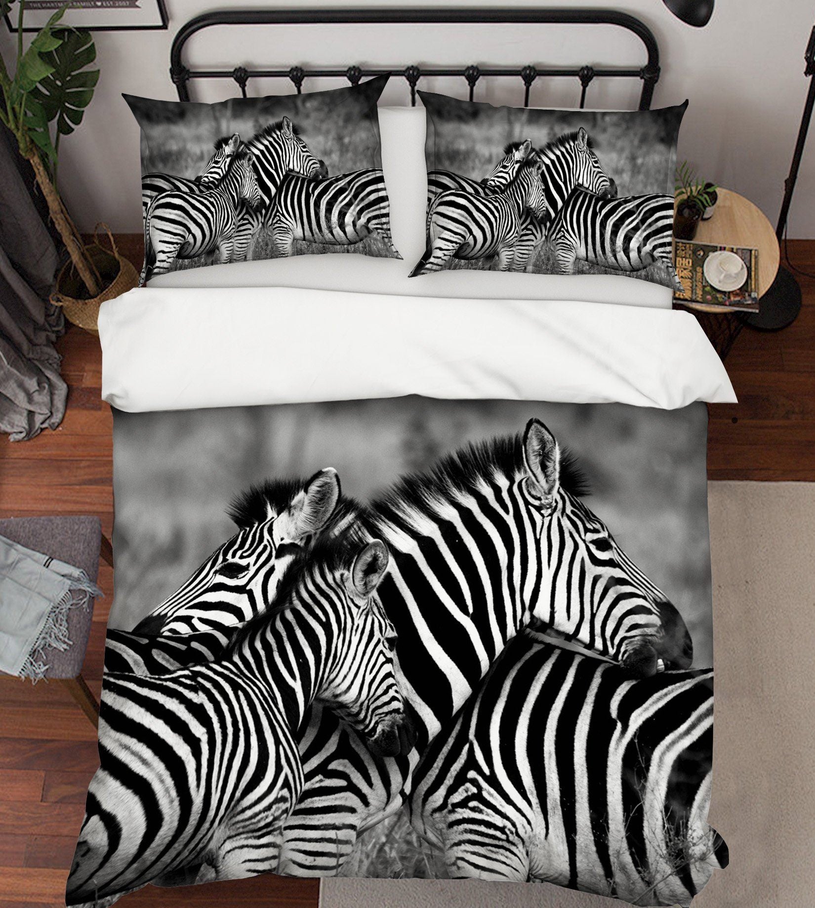 3D Zebra 2013 Bed Pillowcases Quilt Quiet Covers AJ Creativity Home