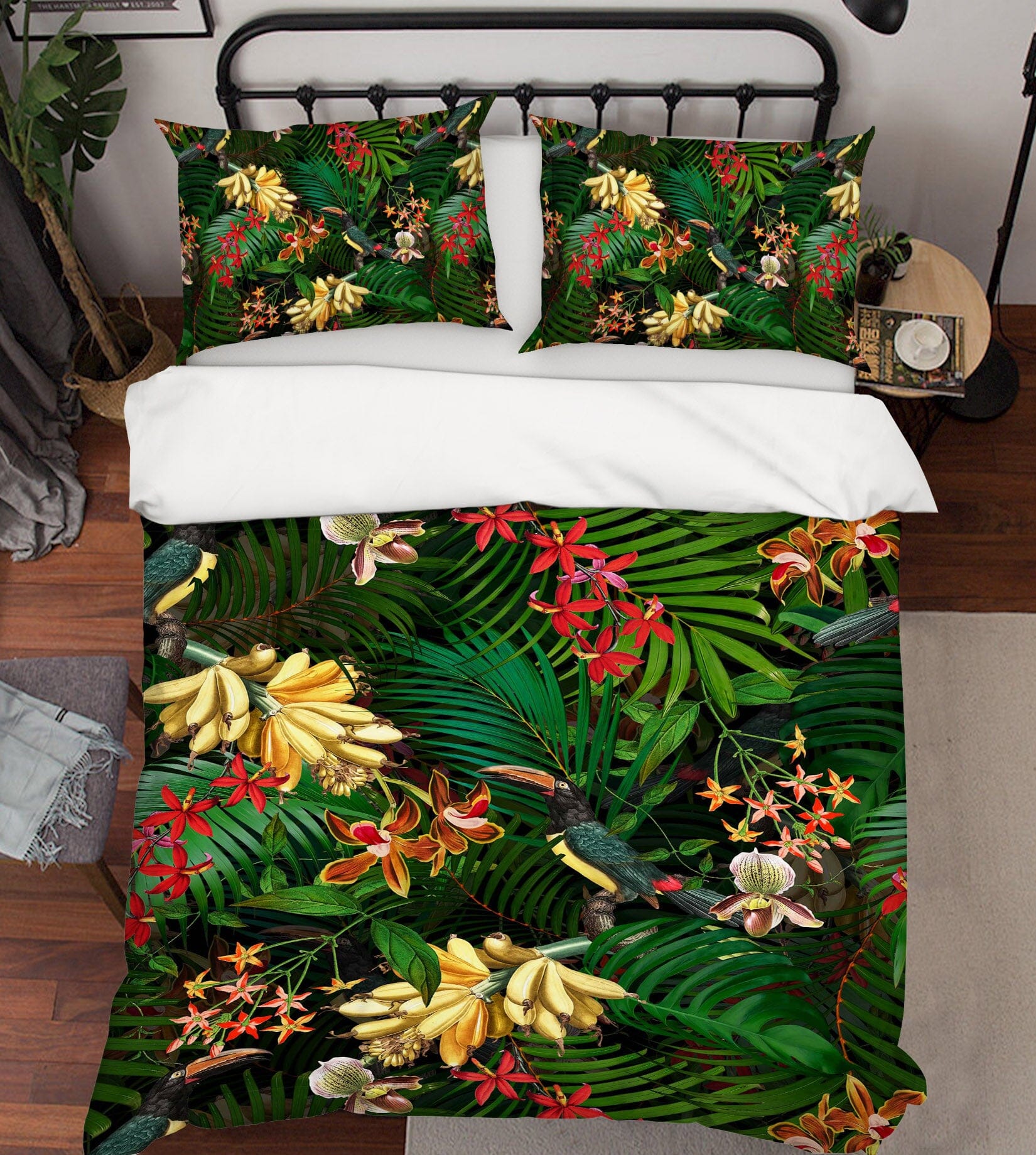 3D Banana Toucan 158 Uta Naumann Bedding Bed Pillowcases Quilt Quiet Covers AJ Creativity Home
