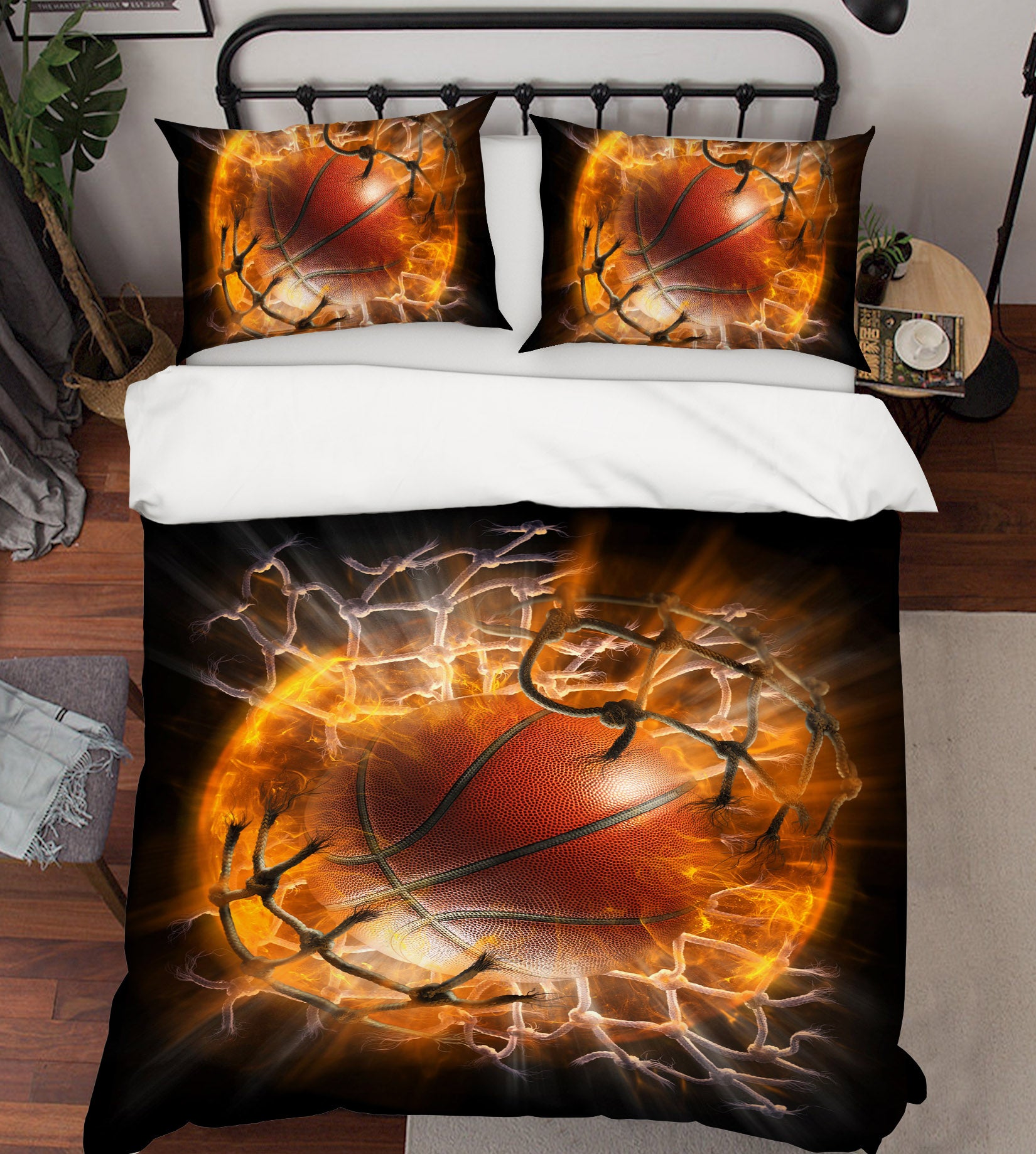 3D Basketball 018 Tom Wood Bedding Bed Pillowcases Quilt