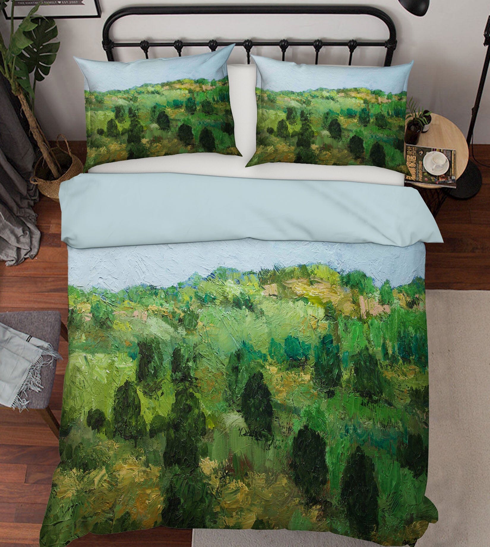 3D Paint Woods 1082 Allan P. Friedlander Bedding Bed Pillowcases Quilt Quiet Covers AJ Creativity Home