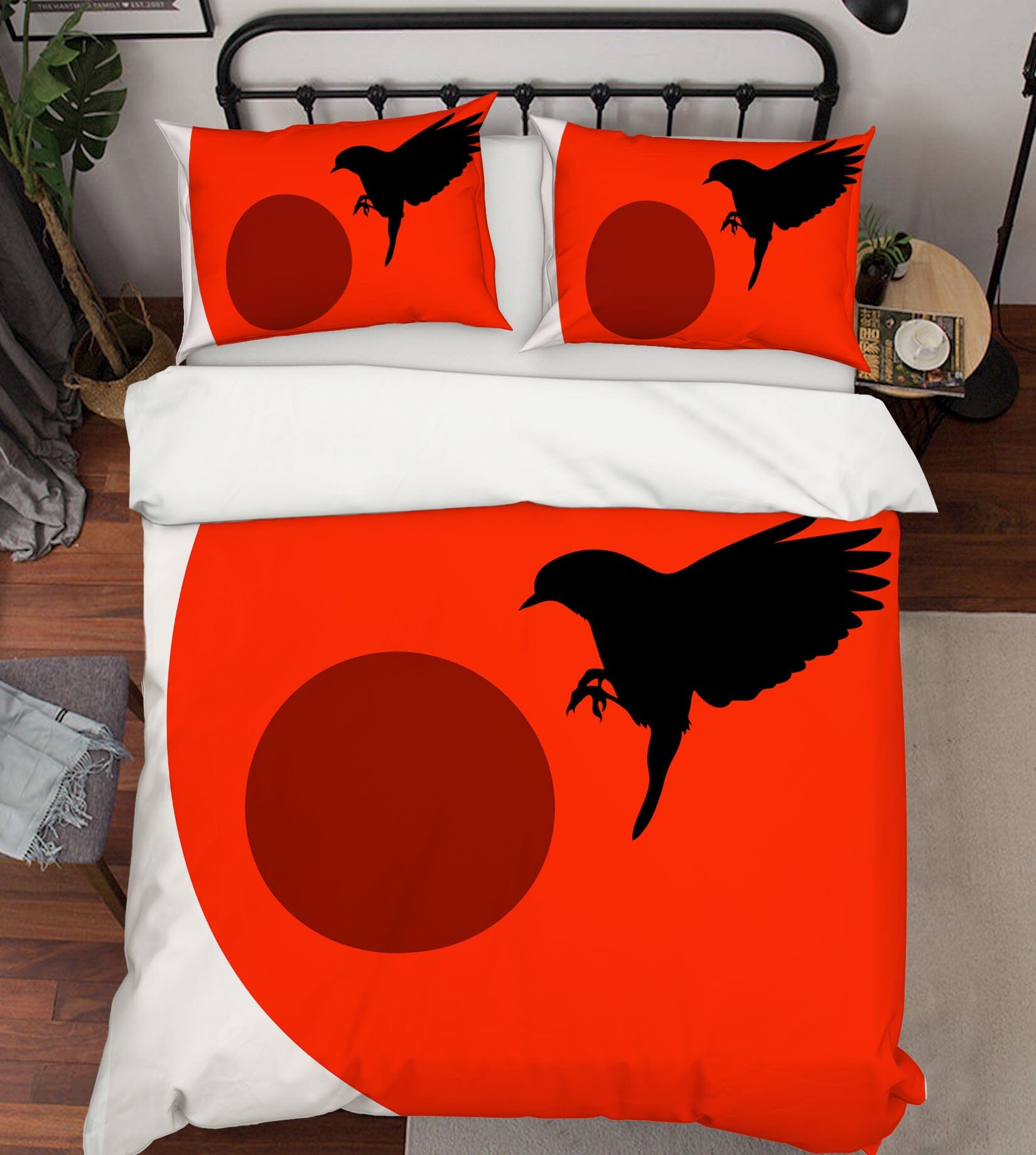 3D Sun Magpie 217 Boris Draschoff Bedding Bed Pillowcases Quilt Quiet Covers AJ Creativity Home