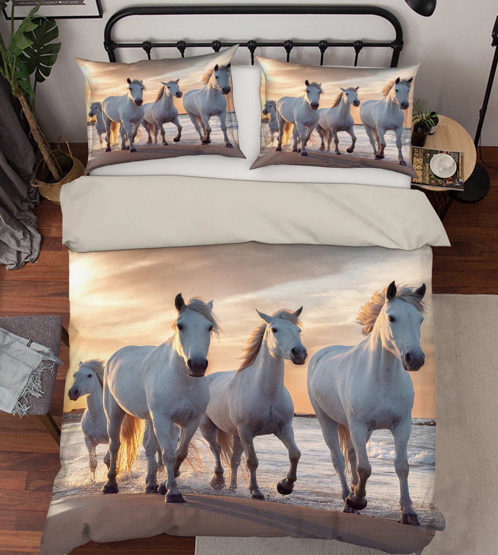 3D Group Horse 59208 Bed Pillowcases Quilt