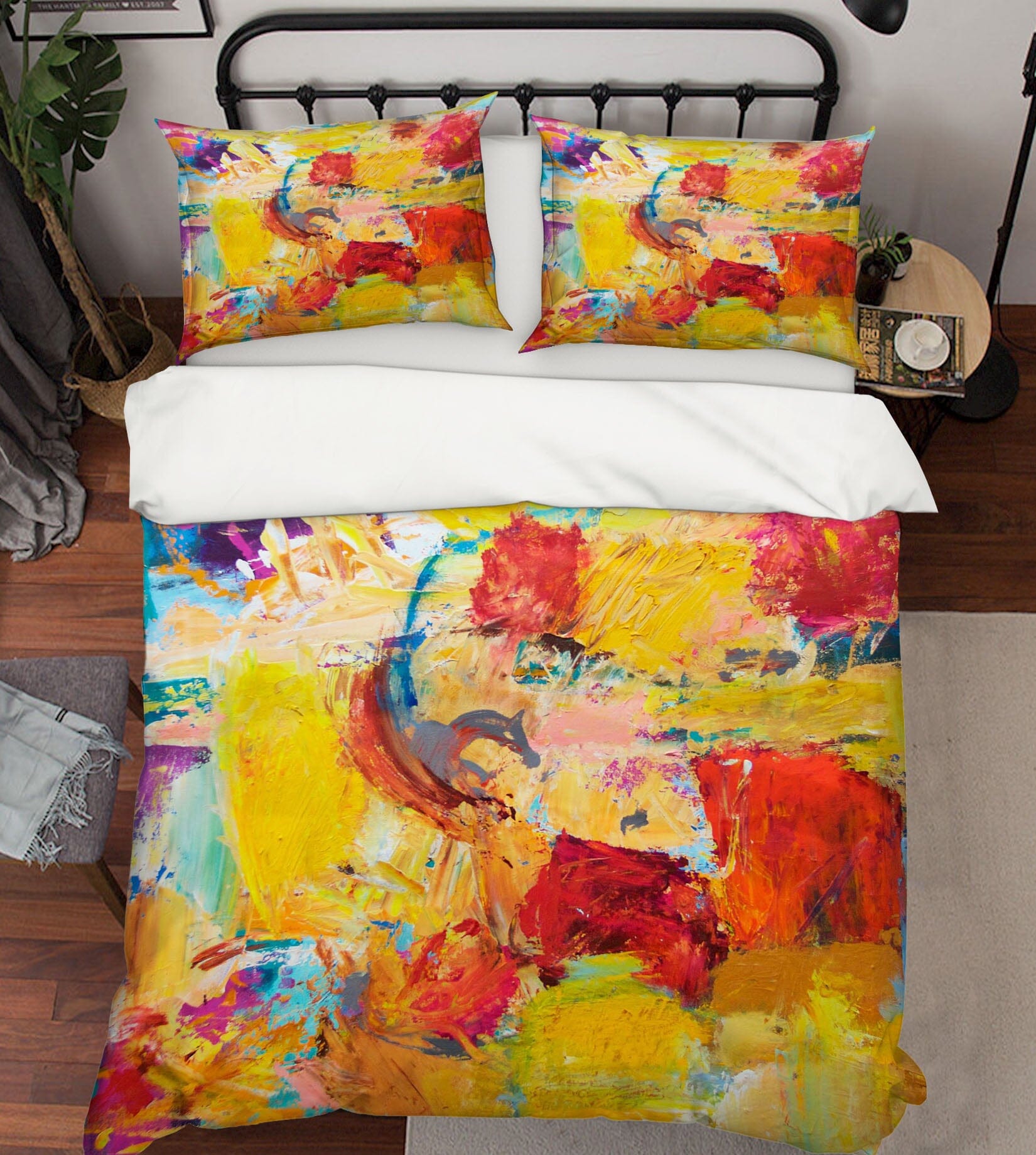 3D Red Paint 1120 Allan P. Friedlander Bedding Bed Pillowcases Quilt Quiet Covers AJ Creativity Home