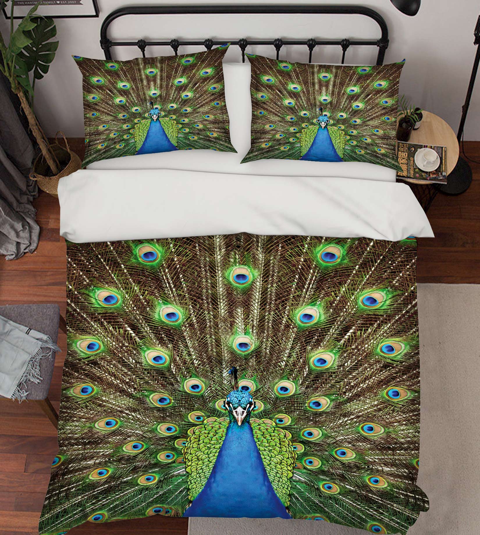 3D Peacock 60006 Bed Pillowcases Quilt