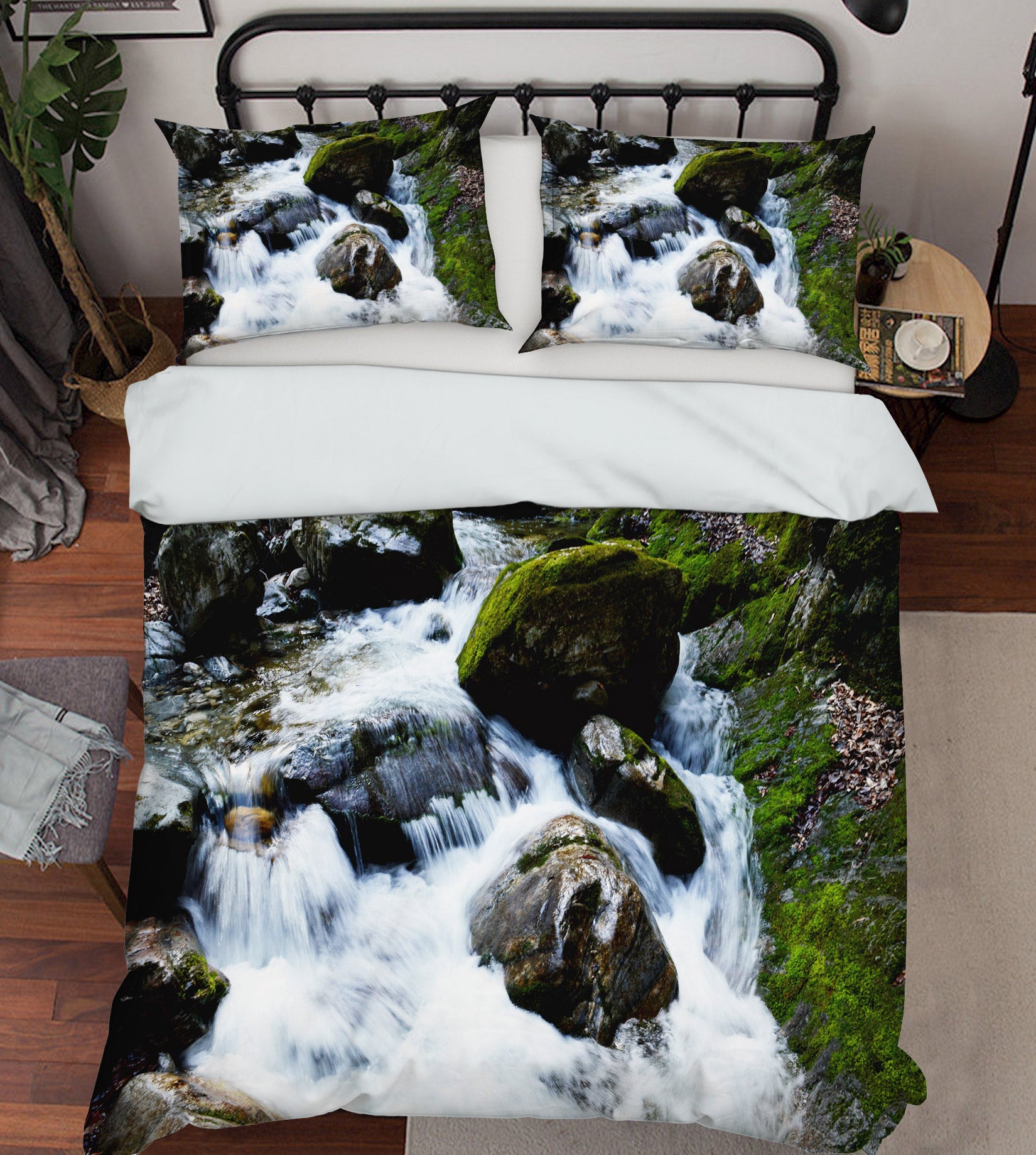 3D Stone Water 59204 Bed Pillowcases Quilt