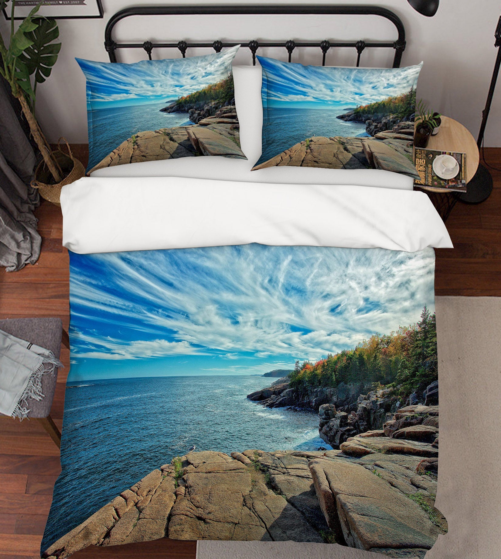 3D Coastal Maine 62007 Kathy Barefield Bedding Bed Pillowcases Quilt