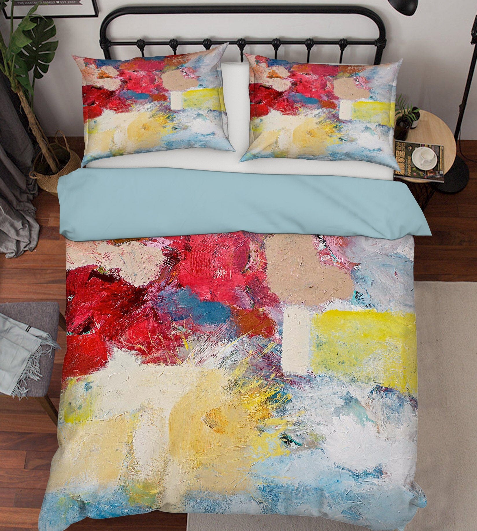 3D Red Flowers 1053 Allan P. Friedlander Bedding Bed Pillowcases Quilt Quiet Covers AJ Creativity Home