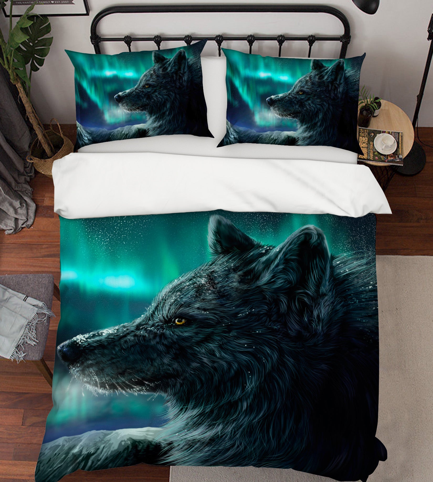3D Wolf 21016 Bed Pillowcases Quilt