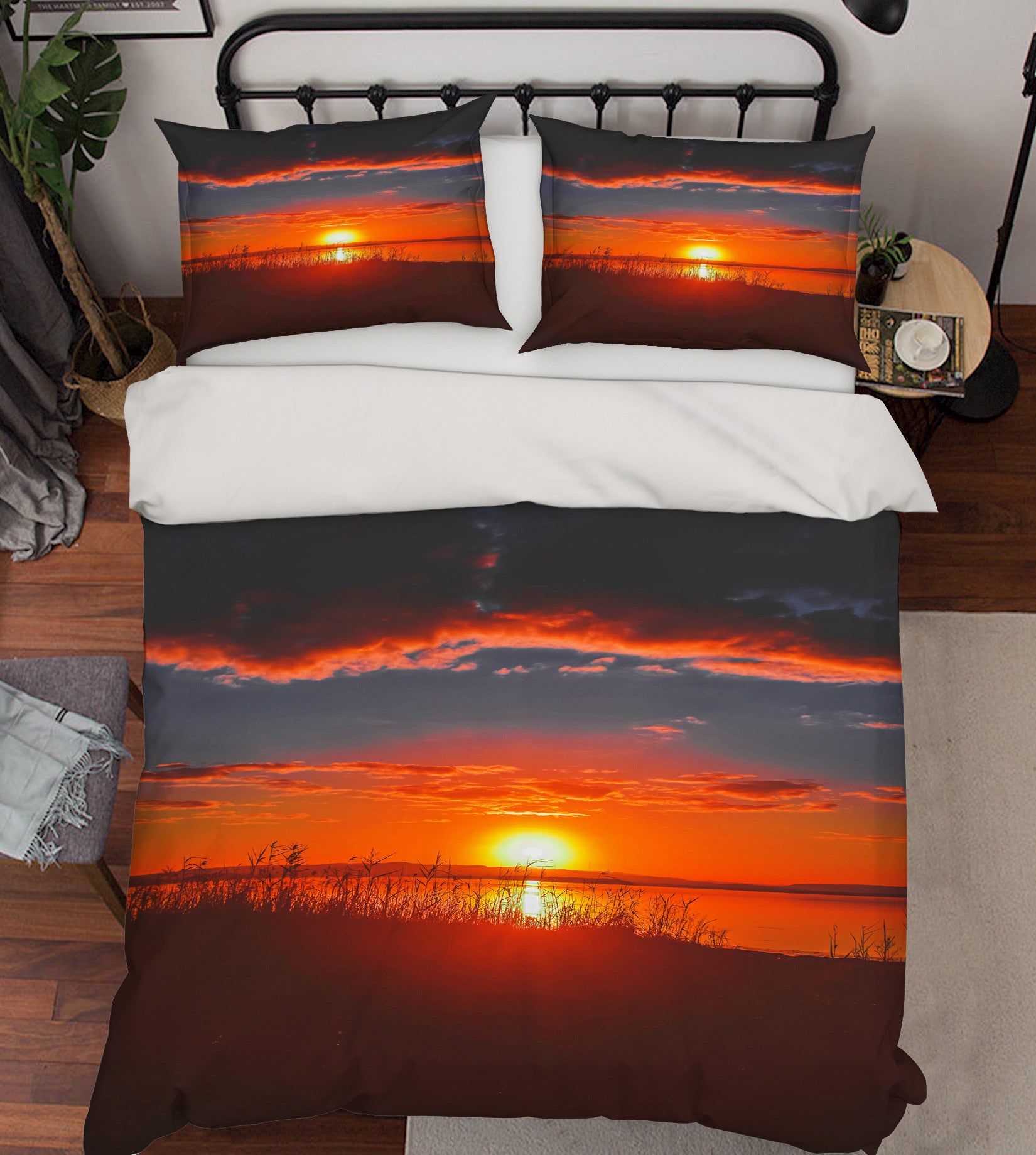 3D Water Surface Sun 59161 Bed Pillowcases Quilt