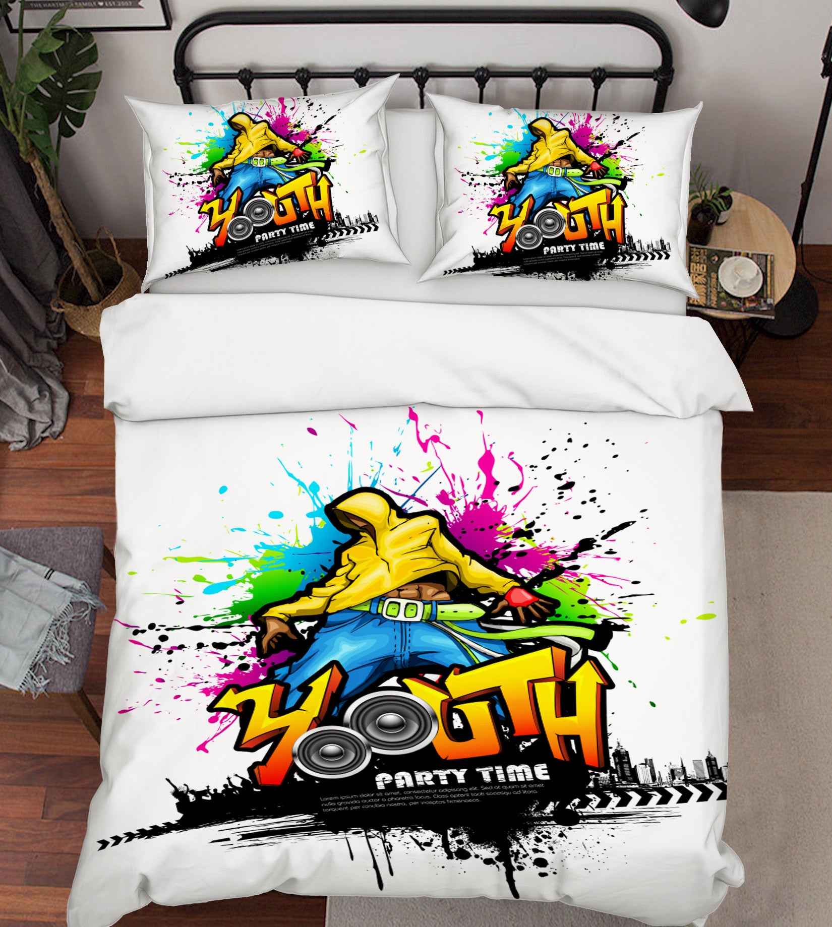 3D Watercolor 14205 Bed Pillowcases Quilt