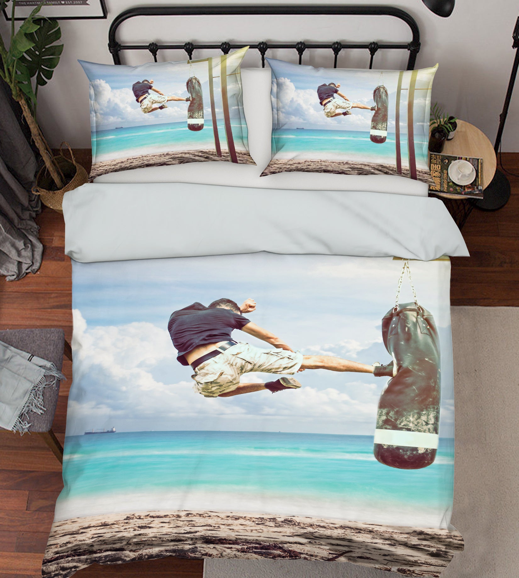3D Kick Sandbag 14114 Bed Pillowcases Quilt