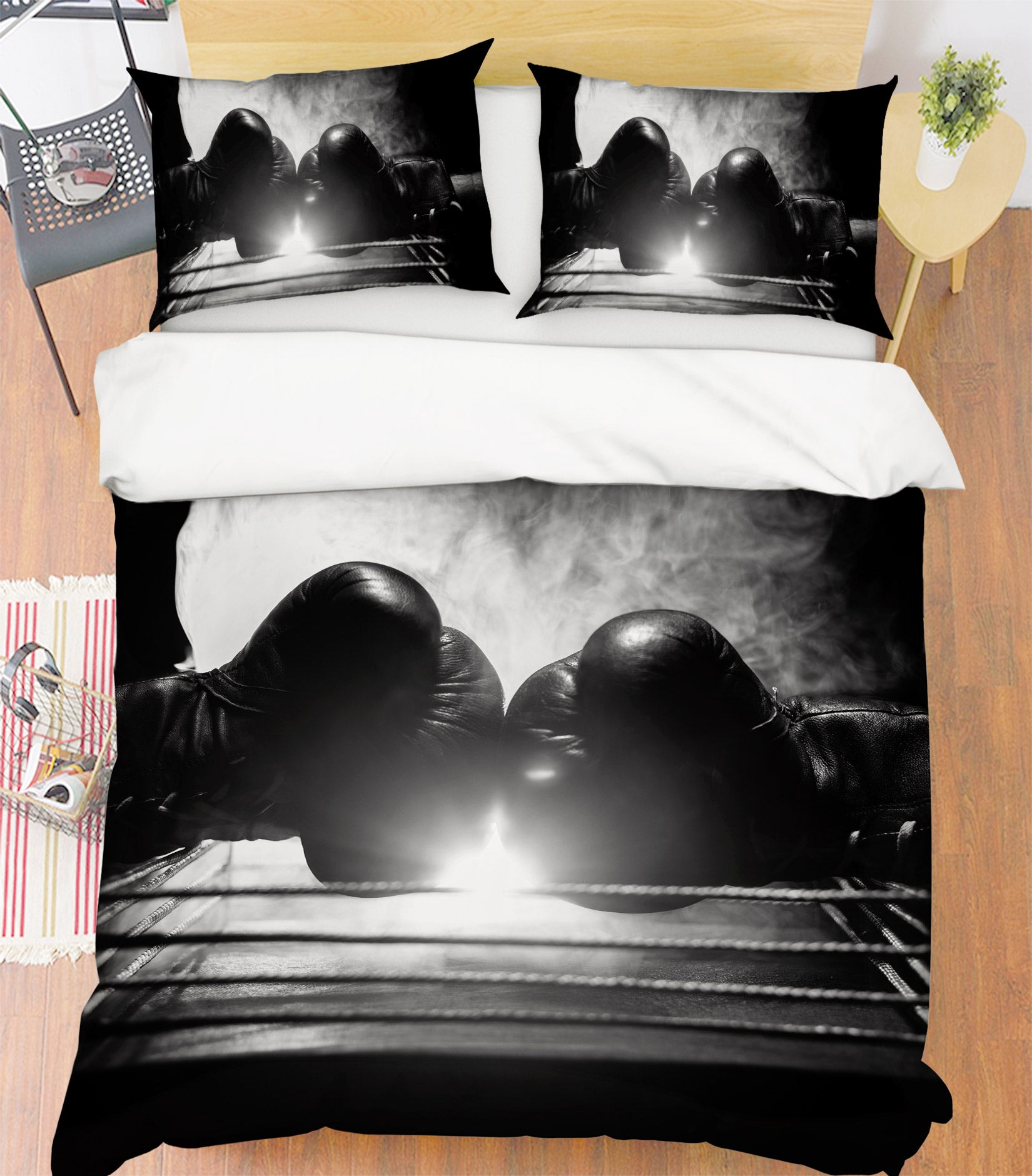 3D Boxing 14187 Bed Pillowcases Quilt