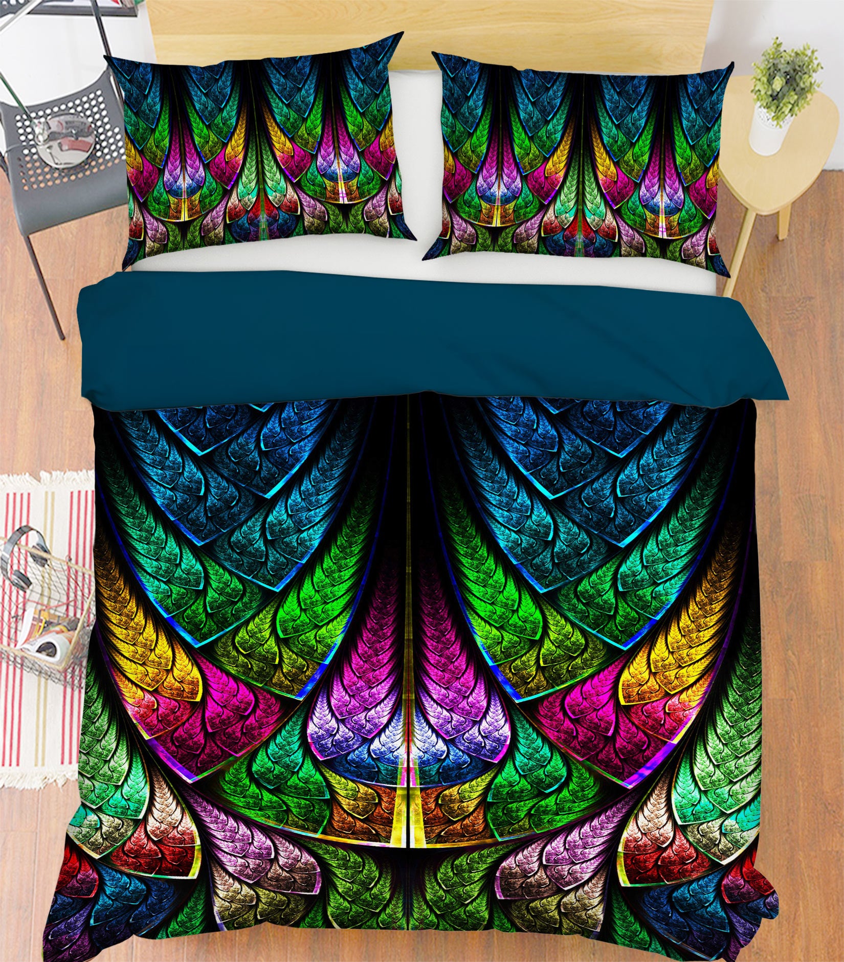 3D Color Gradient 13166 Bed Pillowcases Quilt