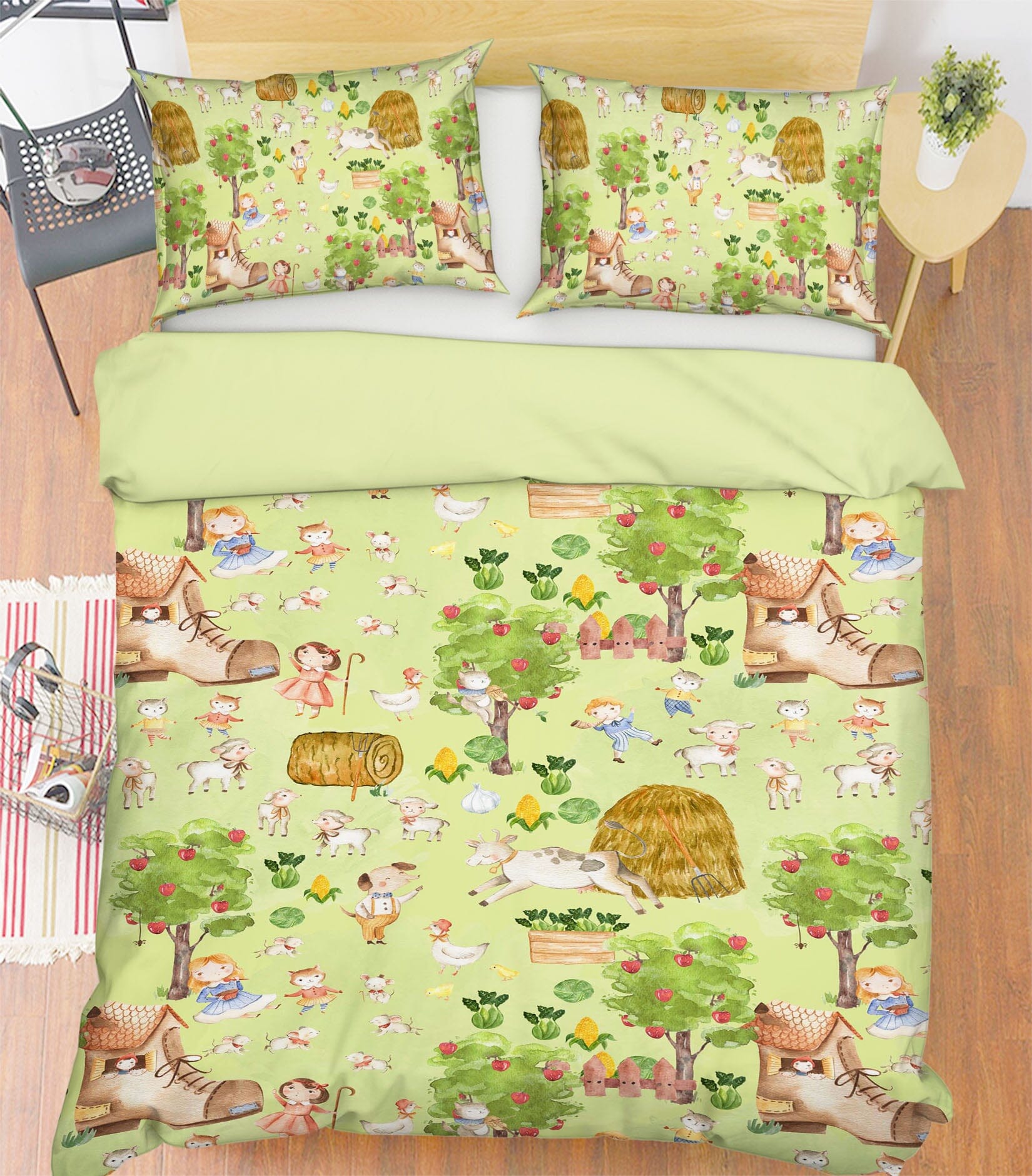 3D Shoe House Sheep 190 Uta Naumann Bedding Bed Pillowcases Quilt Quiet Covers AJ Creativity Home