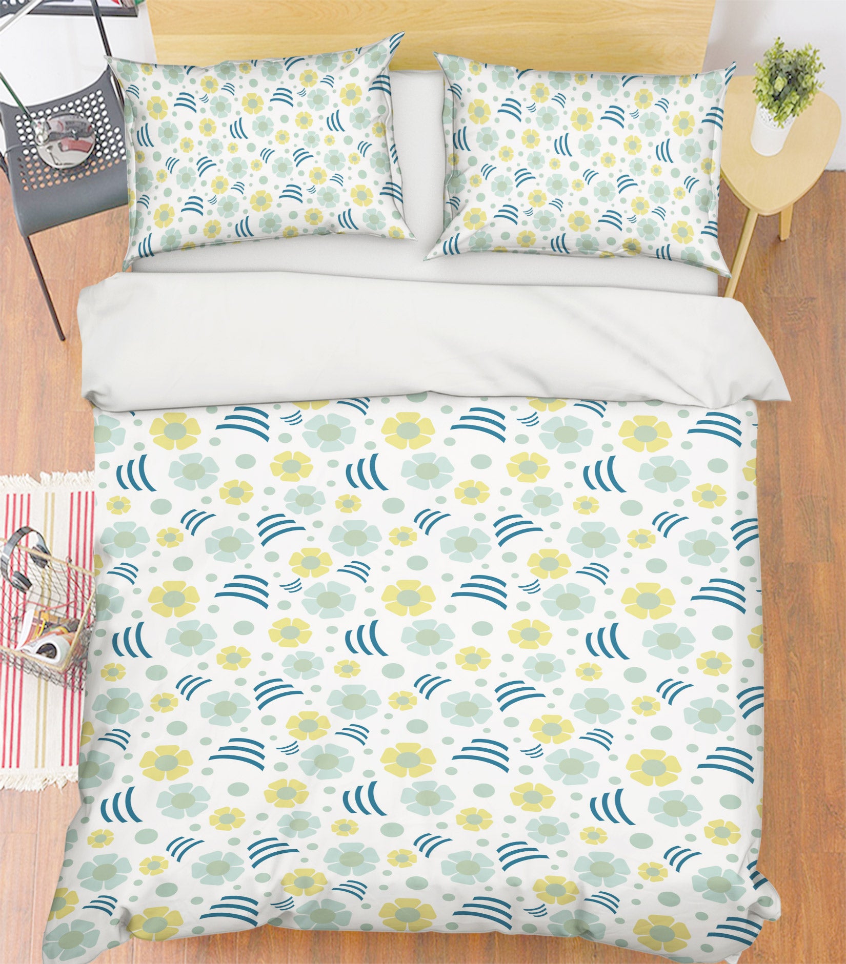 3D Flower Pattern 98162 Kasumi Loffler Bedding Bed Pillowcases Quilt