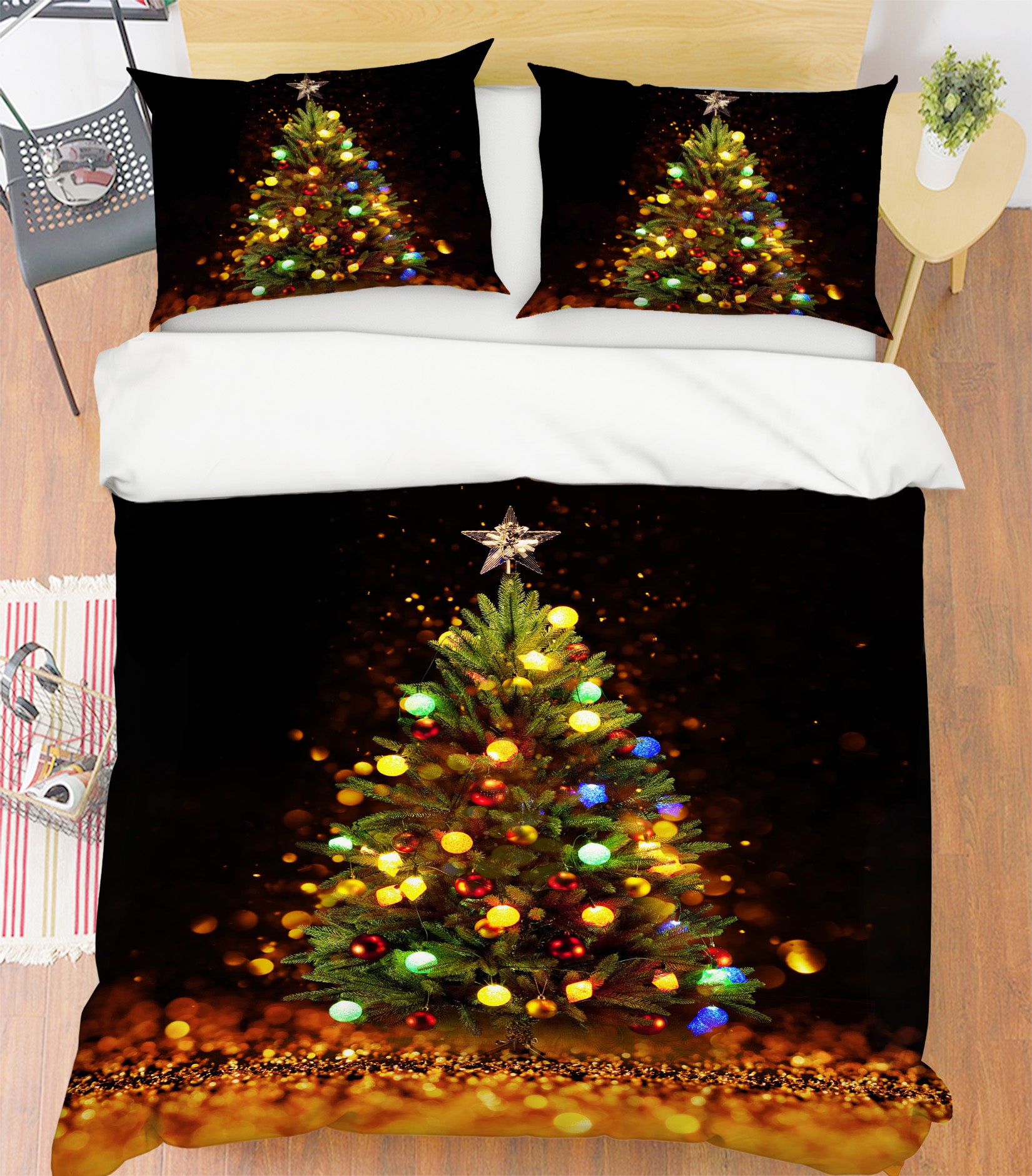 3D Tree 51096 Christmas Quilt Duvet Cover Xmas Bed Pillowcases