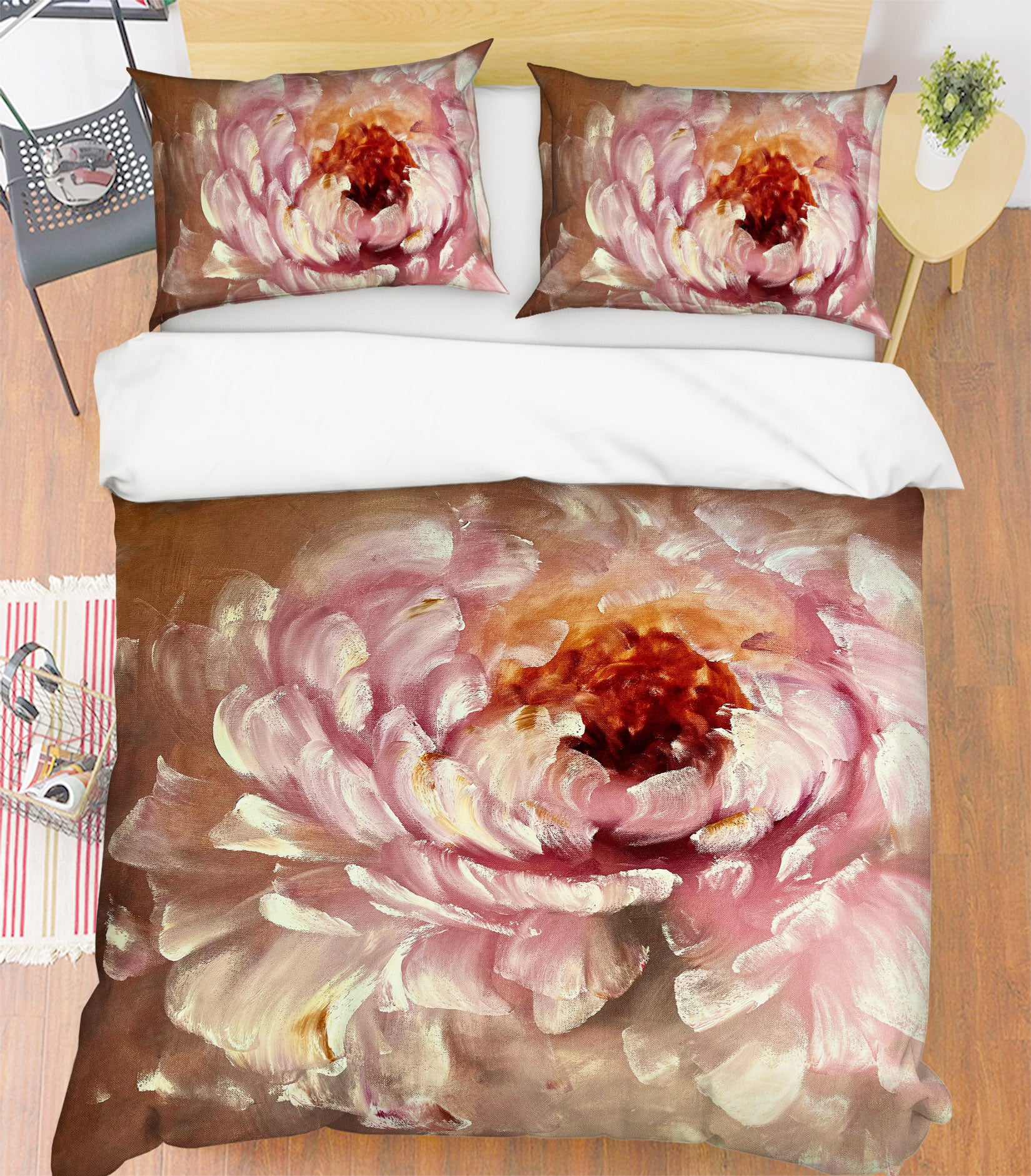 3D Pink Flower 3822 Skromova Marina Bedding Bed Pillowcases Quilt Cover Duvet Cover