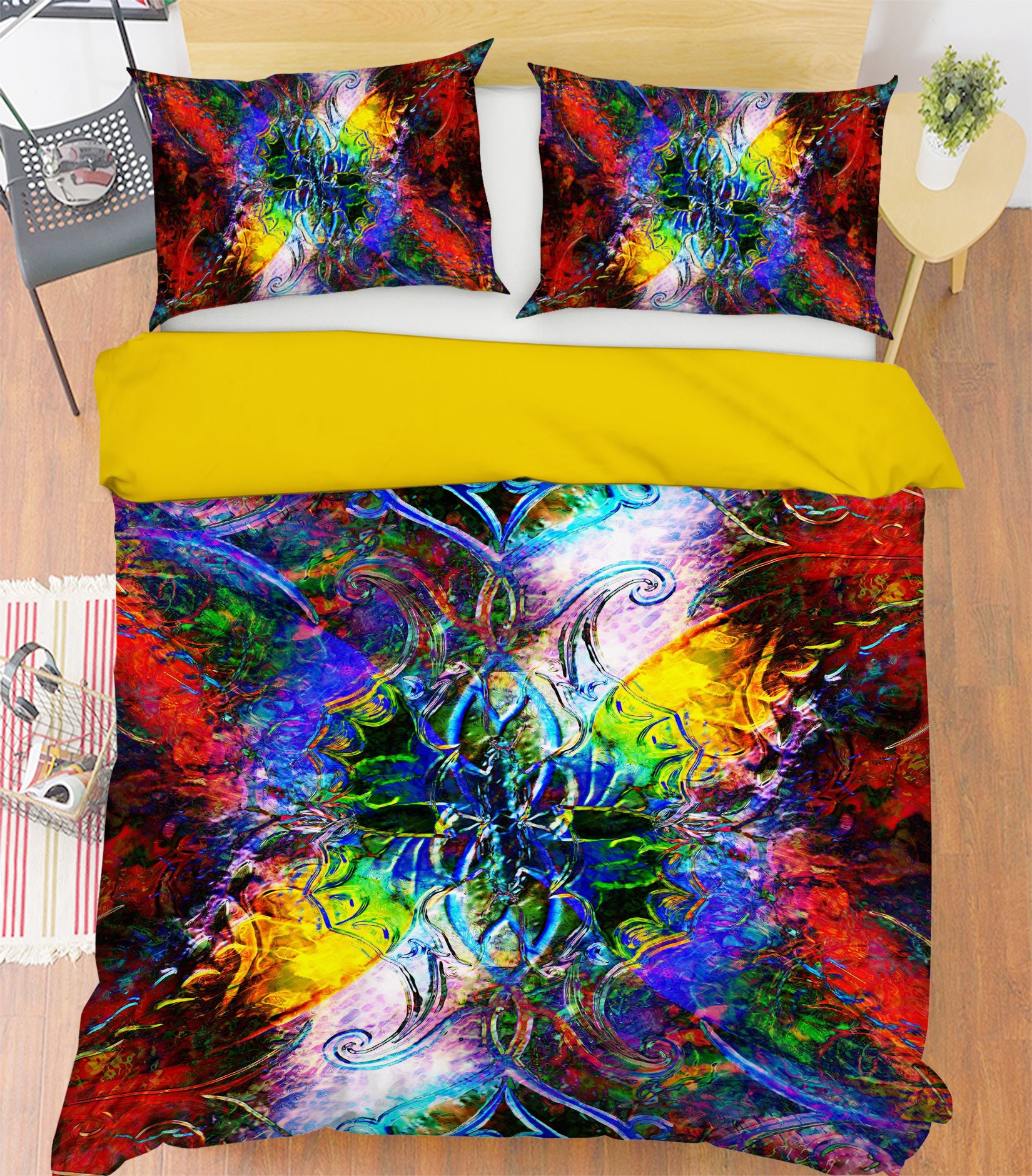 3D Color Shadow 13227 Bed Pillowcases Quilt