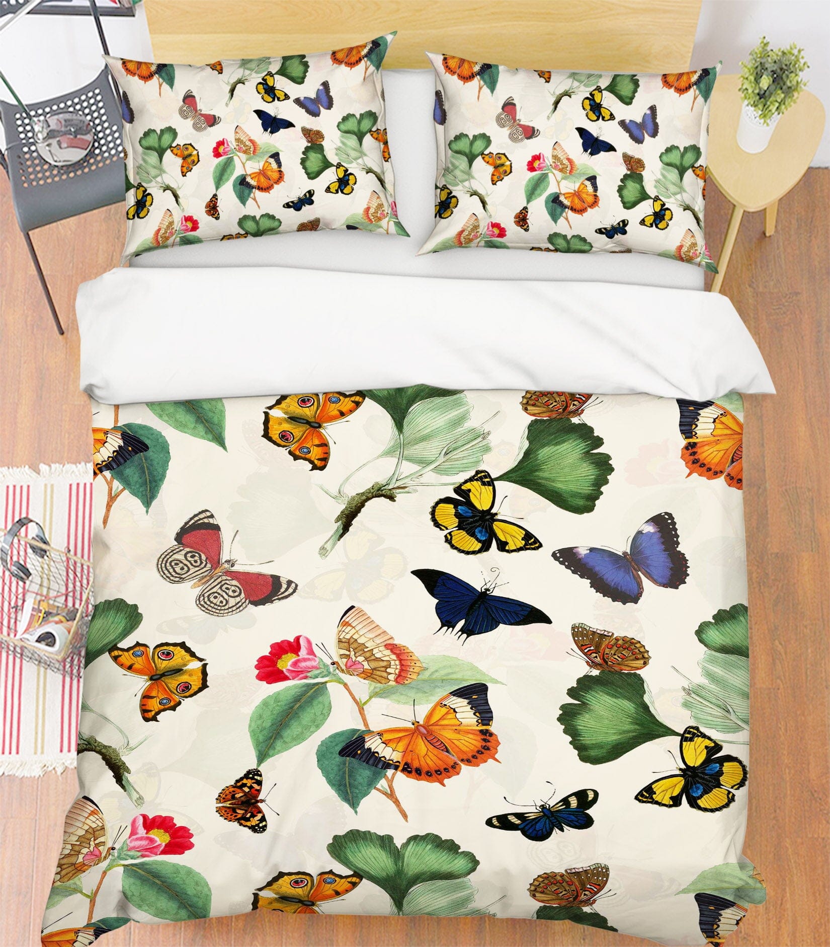 3D Color Butterfly 143 Uta Naumann Bedding Bed Pillowcases Quilt Quiet Covers AJ Creativity Home