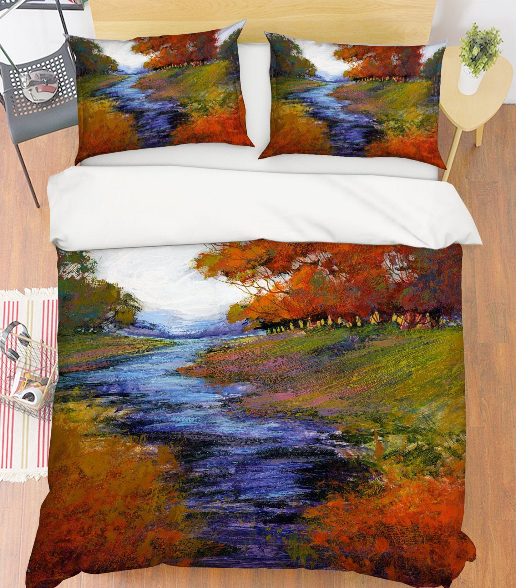 3D Woods Creek 1048 Michael Tienhaara Bedding Bed Pillowcases Quilt Quiet Covers AJ Creativity Home