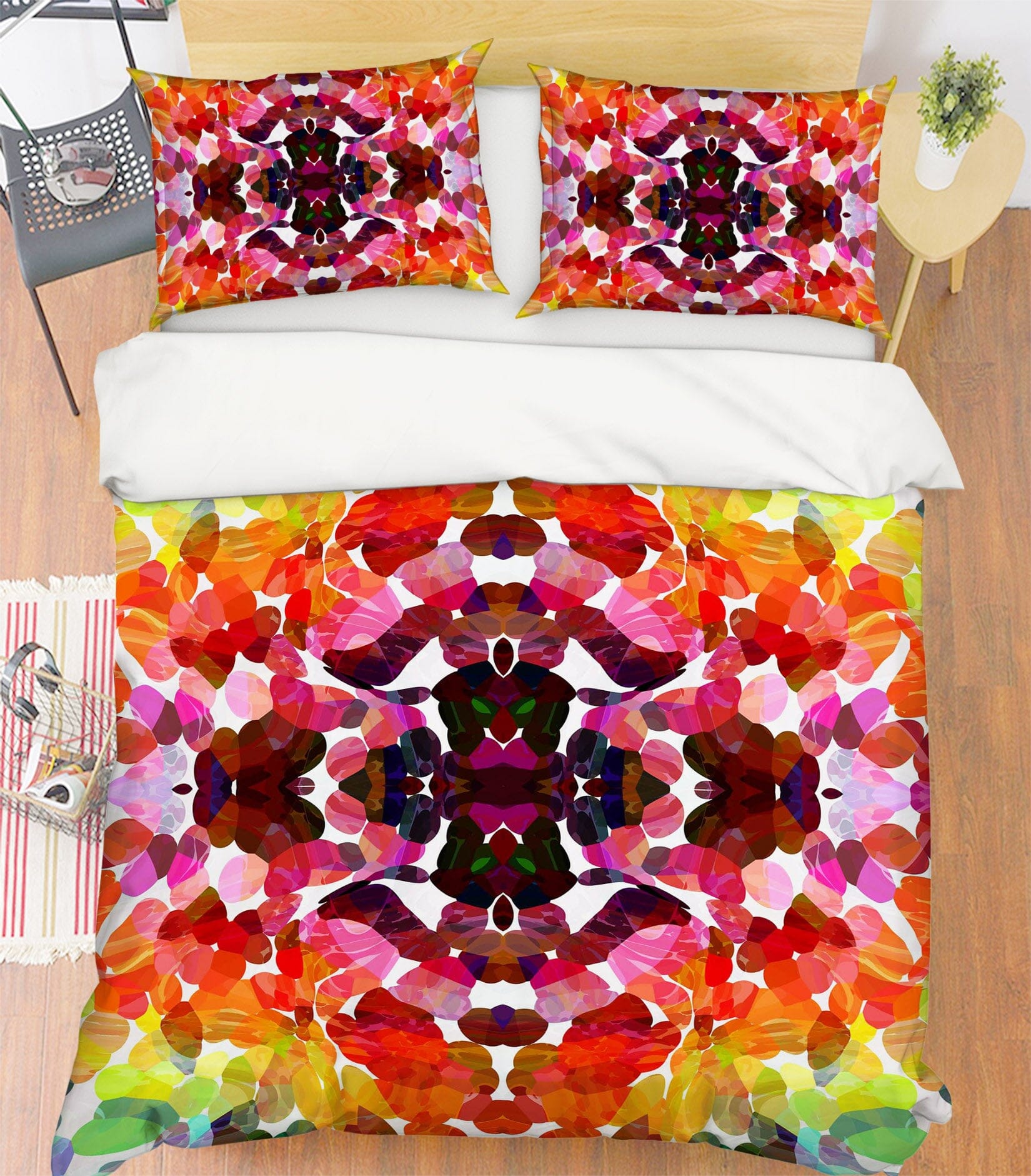 3D Colored Petals 2003 Shandra Smith Bedding Bed Pillowcases Quilt Quiet Covers AJ Creativity Home