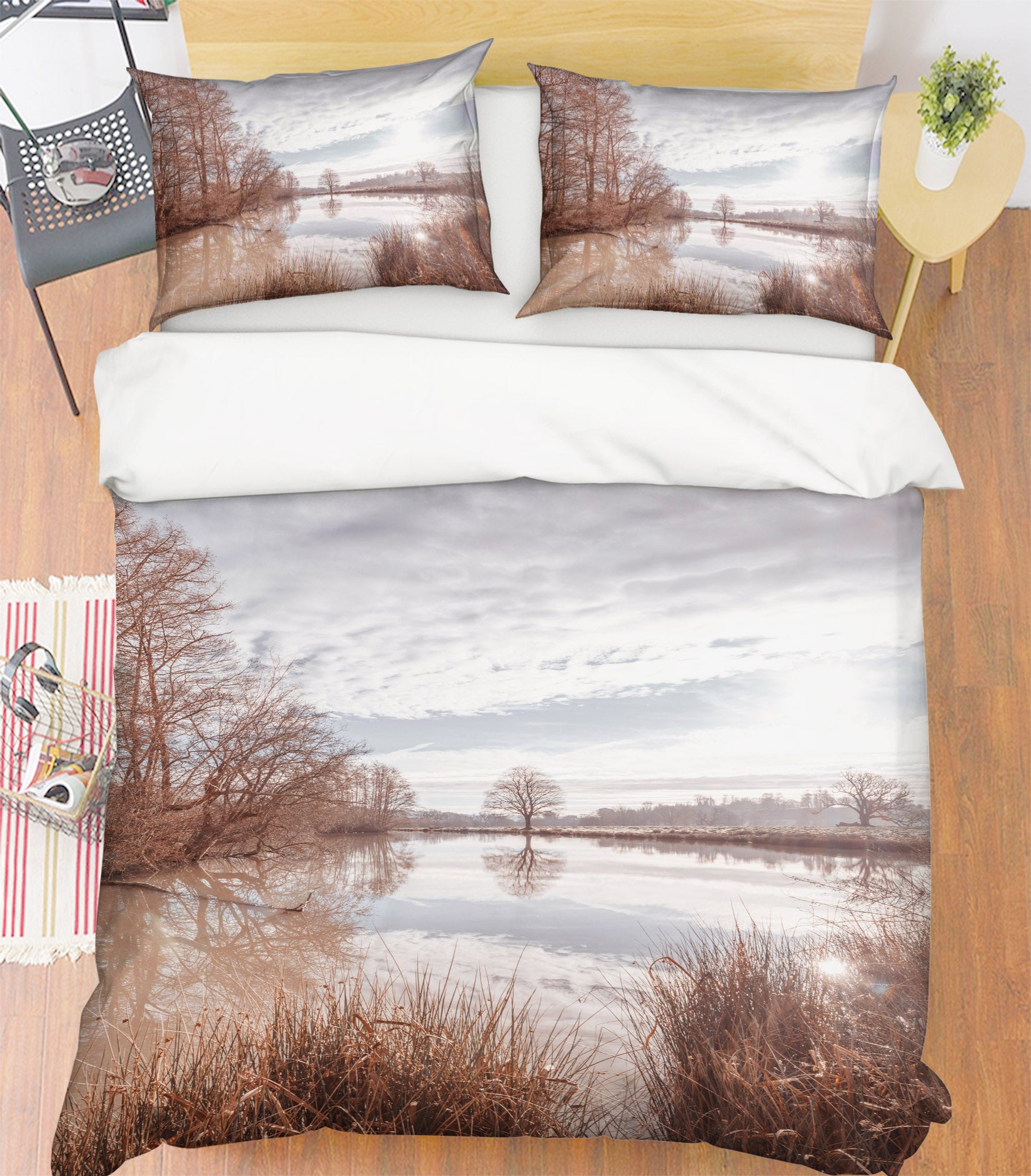 3D Forest River 7137 Assaf Frank Bedding Bed Pillowcases Quilt Cover Duvet Cover
