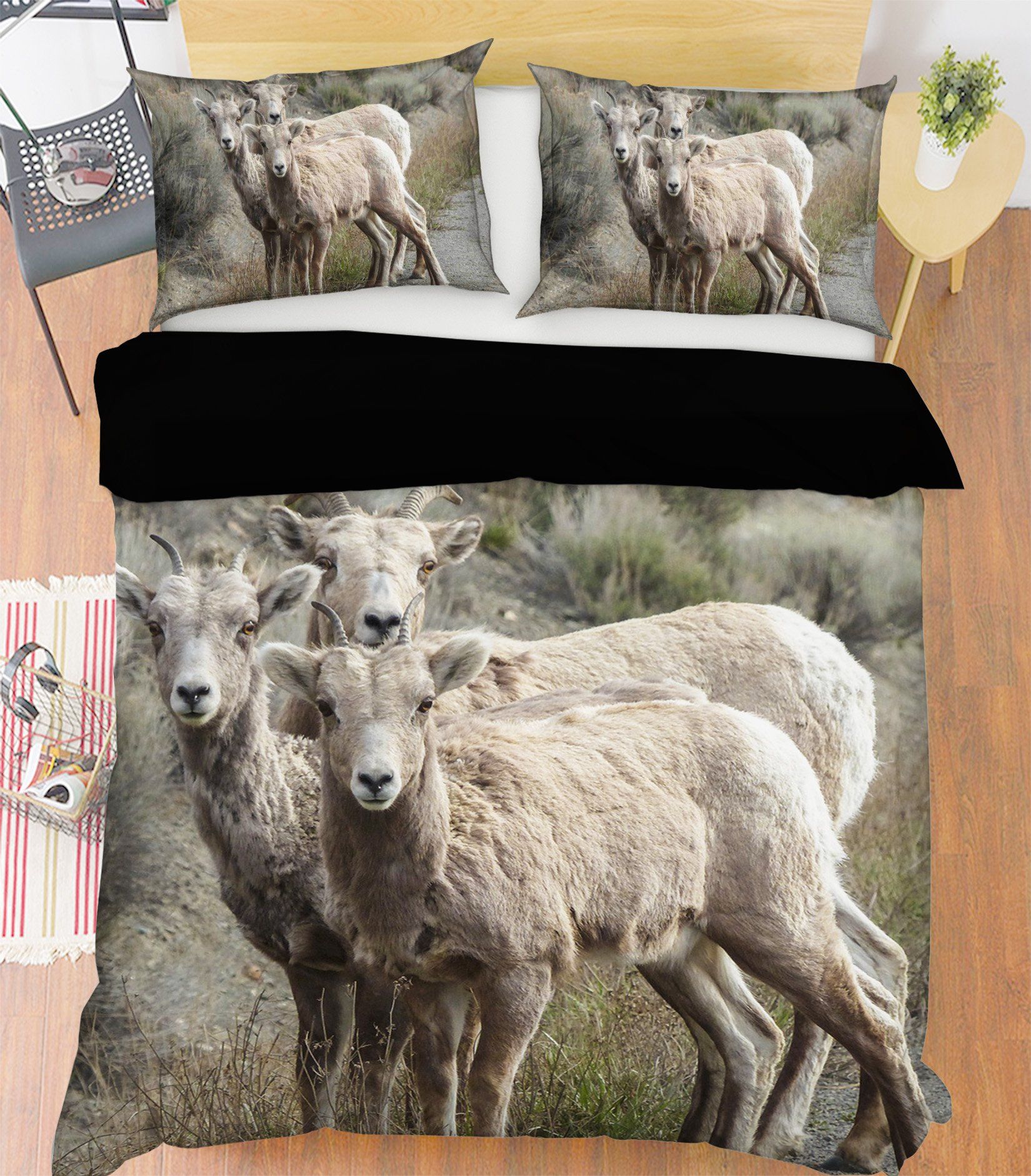 3D Sheep 1923 Bed Pillowcases Quilt Quiet Covers AJ Creativity Home